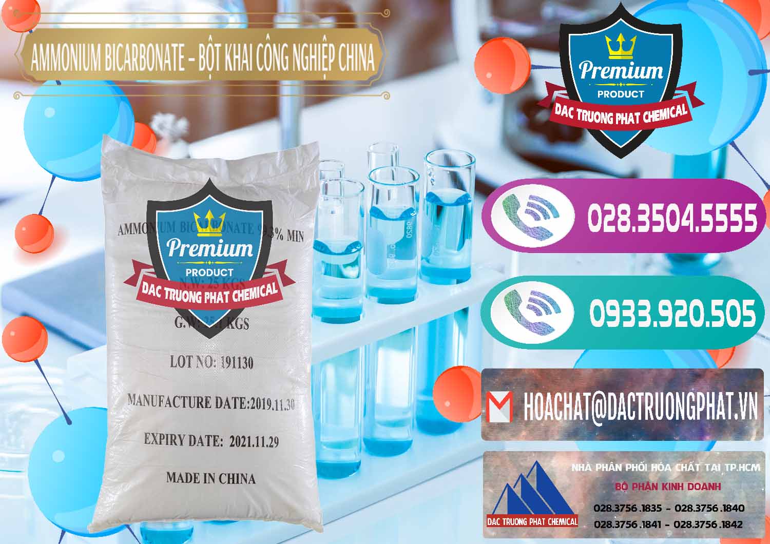 Nơi chuyên nhập khẩu _ bán Ammonium Bicarbonate – Bột Khai Công Nghiệp Trung Quốc China - 0020 - Công ty chuyên bán & phân phối hóa chất tại TP.HCM - hoachatxulynuoc.com