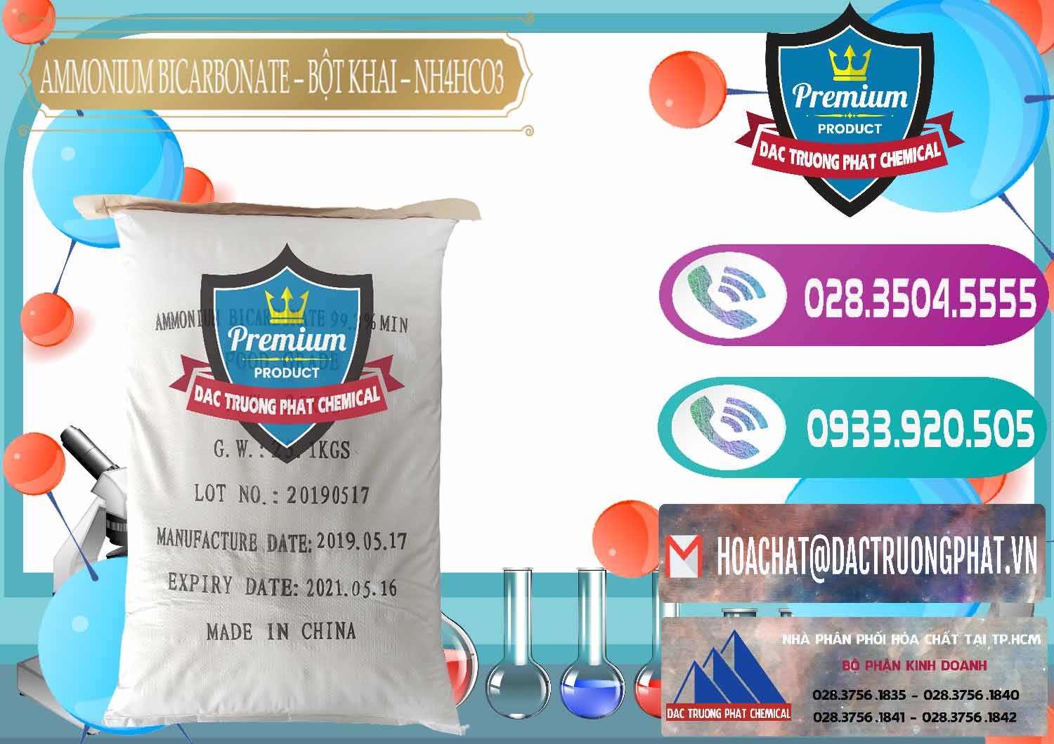 Nơi chuyên cung cấp ( bán ) Ammonium Bicarbonate - Bột Khai Food Grade Trung Quốc China - 0018 - Cung cấp - bán hóa chất tại TP.HCM - hoachatxulynuoc.com