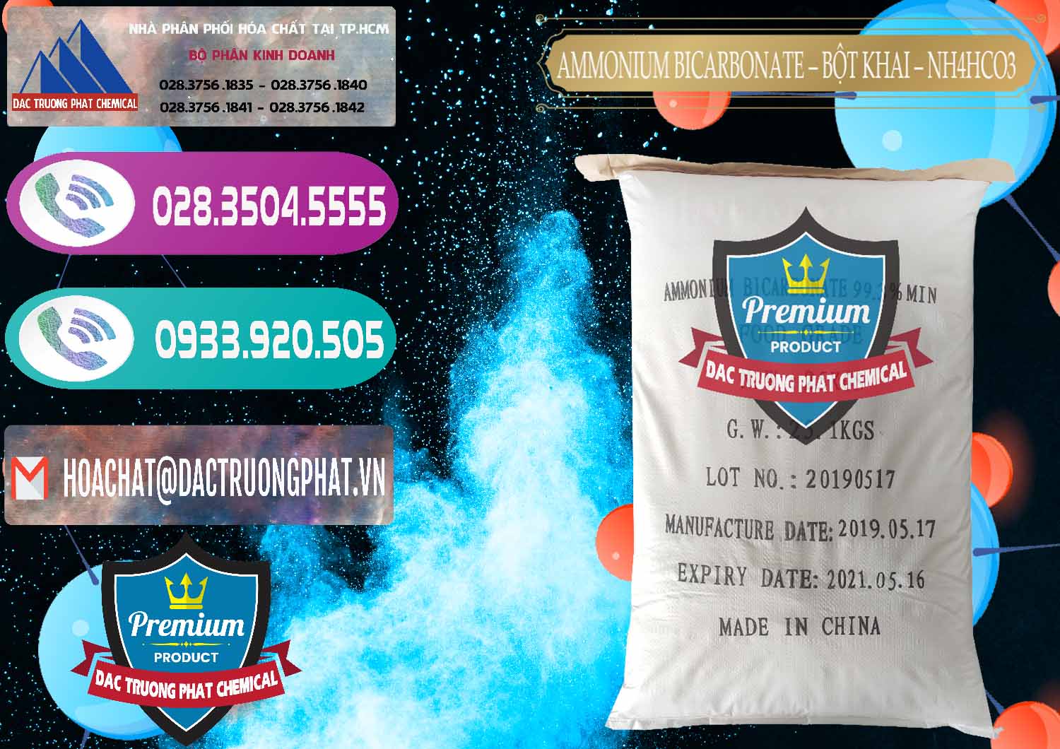 Nơi chuyên bán _ phân phối Ammonium Bicarbonate - Bột Khai Food Grade Trung Quốc China - 0018 - Cty bán và phân phối hóa chất tại TP.HCM - hoachatxulynuoc.com
