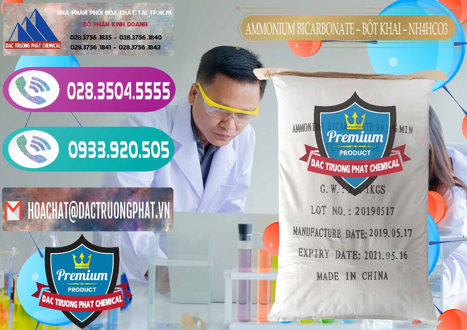 Công ty chuyên nhập khẩu ( bán ) Ammonium Bicarbonate - Bột Khai Food Grade Trung Quốc China - 0018 - Công ty nhập khẩu _ phân phối hóa chất tại TP.HCM - hoachatxulynuoc.com