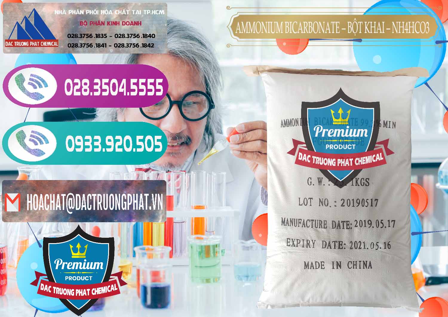 Công ty chuyên bán và cung cấp Ammonium Bicarbonate - Bột Khai Food Grade Trung Quốc China - 0018 - Phân phối _ kinh doanh hóa chất tại TP.HCM - hoachatxulynuoc.com
