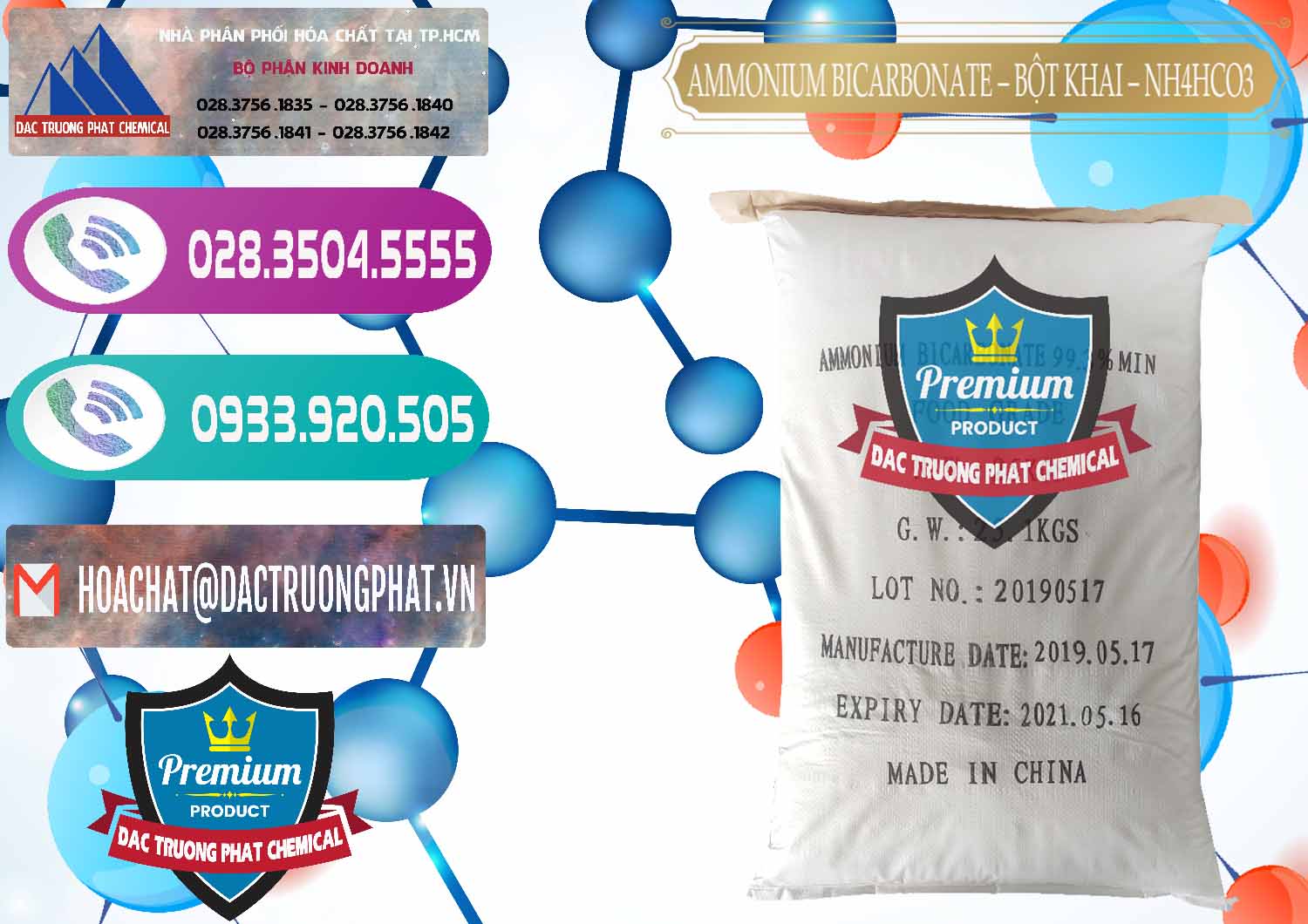 Đơn vị chuyên phân phối và bán Ammonium Bicarbonate - Bột Khai Food Grade Trung Quốc China - 0018 - Công ty chuyên cung cấp & nhập khẩu hóa chất tại TP.HCM - hoachatxulynuoc.com