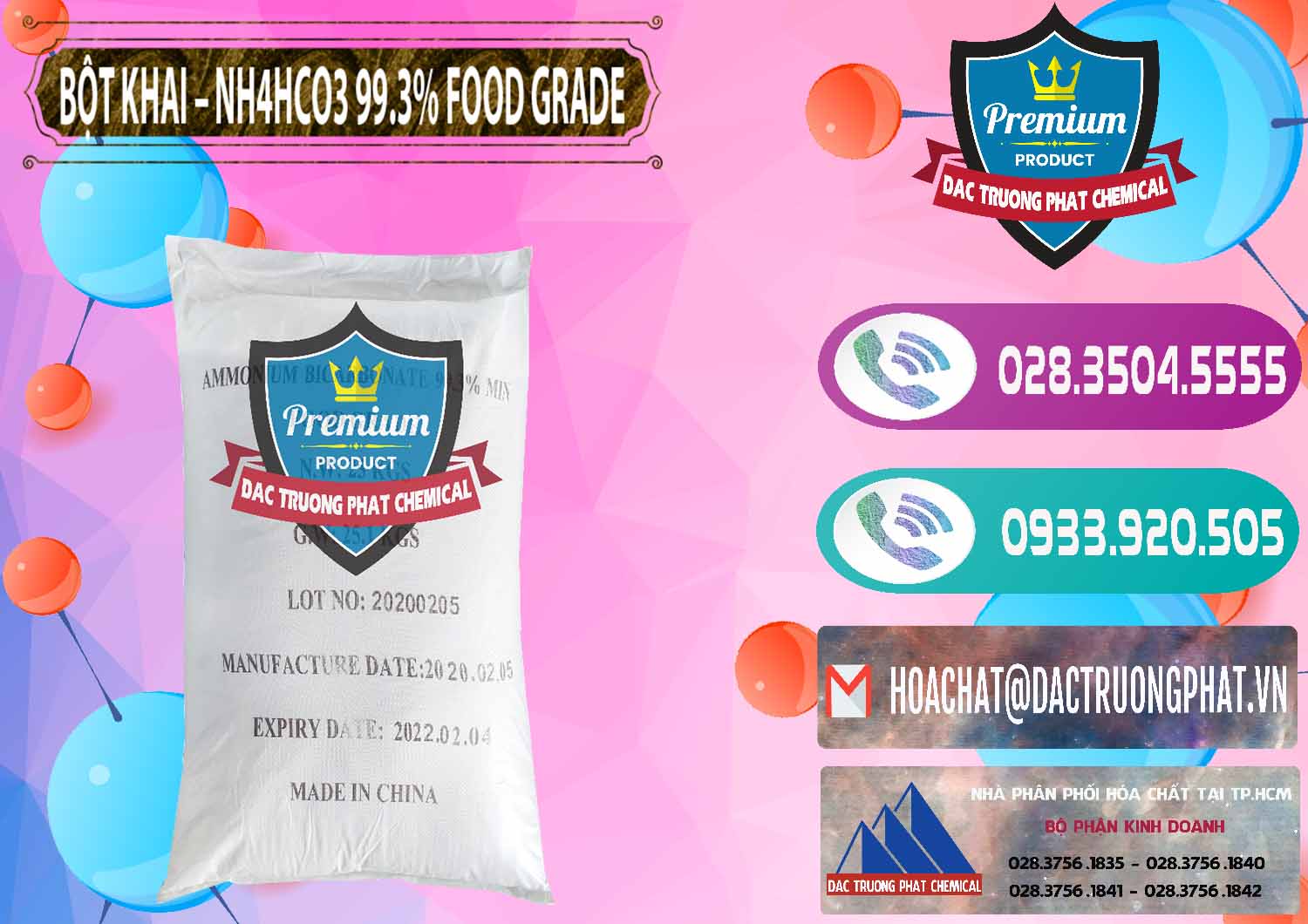 Công ty chuyên bán và phân phối Ammonium Bicarbonate – Bột Khai NH4HCO3 Food Grade Trung Quốc China - 0019 - Nơi bán & cung cấp hóa chất tại TP.HCM - hoachatxulynuoc.com