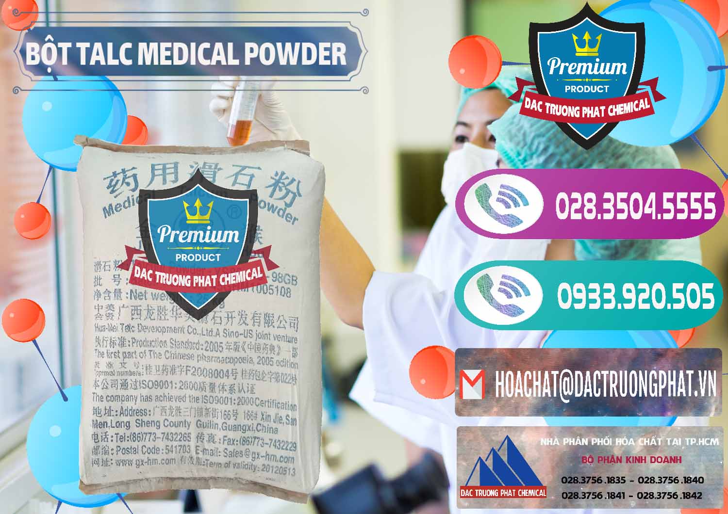 Công ty chuyên kinh doanh & bán Bột Talc Medical Powder Trung Quốc China - 0036 - Đơn vị cung cấp & kinh doanh hóa chất tại TP.HCM - hoachatxulynuoc.com