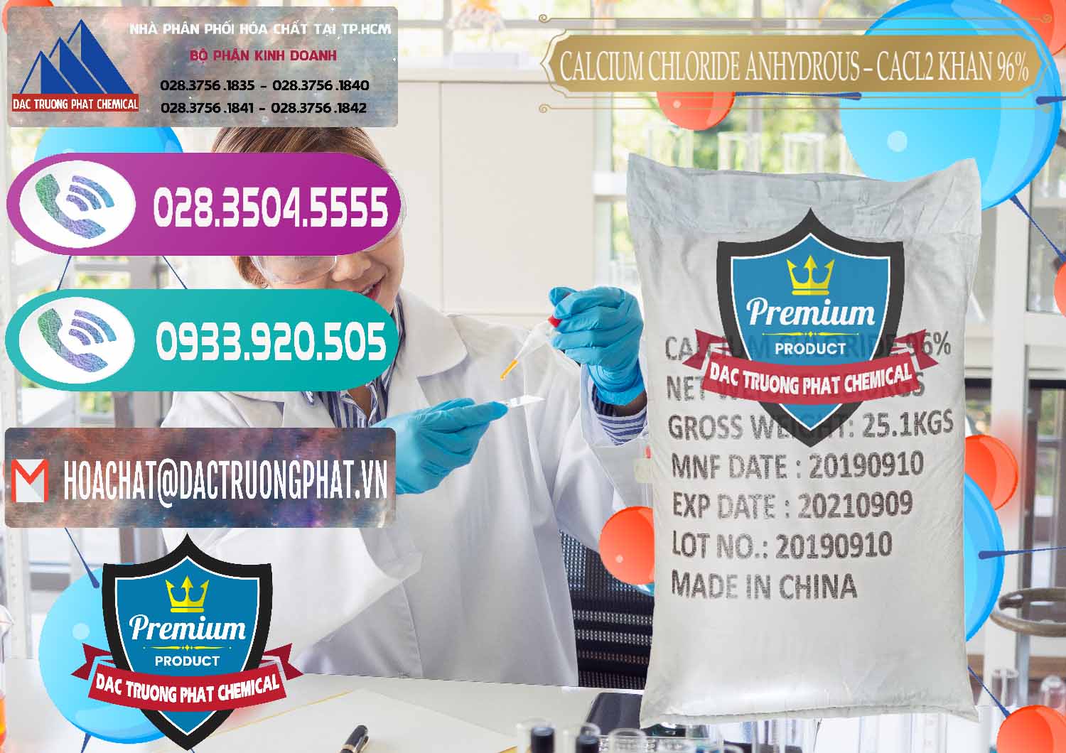 Cty chuyên cung cấp _ bán CaCl2 – Canxi Clorua Anhydrous Khan 96% Trung Quốc China - 0043 - Đơn vị bán - phân phối hóa chất tại TP.HCM - hoachatxulynuoc.com