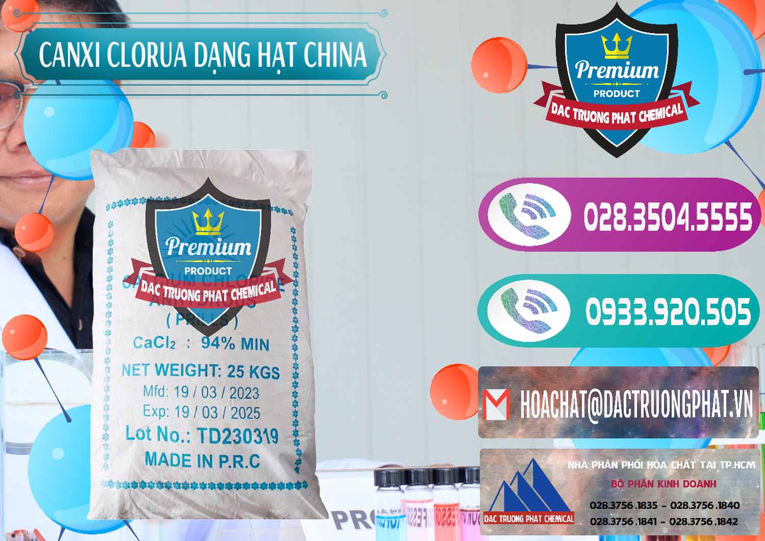 Nơi chuyên cung ứng - bán CaCl2 – Canxi Clorua 94% Dạng Hạt Trung Quốc China - 0373 - Cty chuyên bán - cung cấp hóa chất tại TP.HCM - hoachatxulynuoc.com