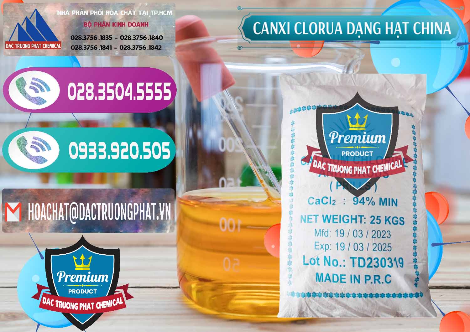 Nơi chuyên bán và cung ứng CaCl2 – Canxi Clorua 94% Dạng Hạt Trung Quốc China - 0373 - Nơi phân phối và bán hóa chất tại TP.HCM - hoachatxulynuoc.com