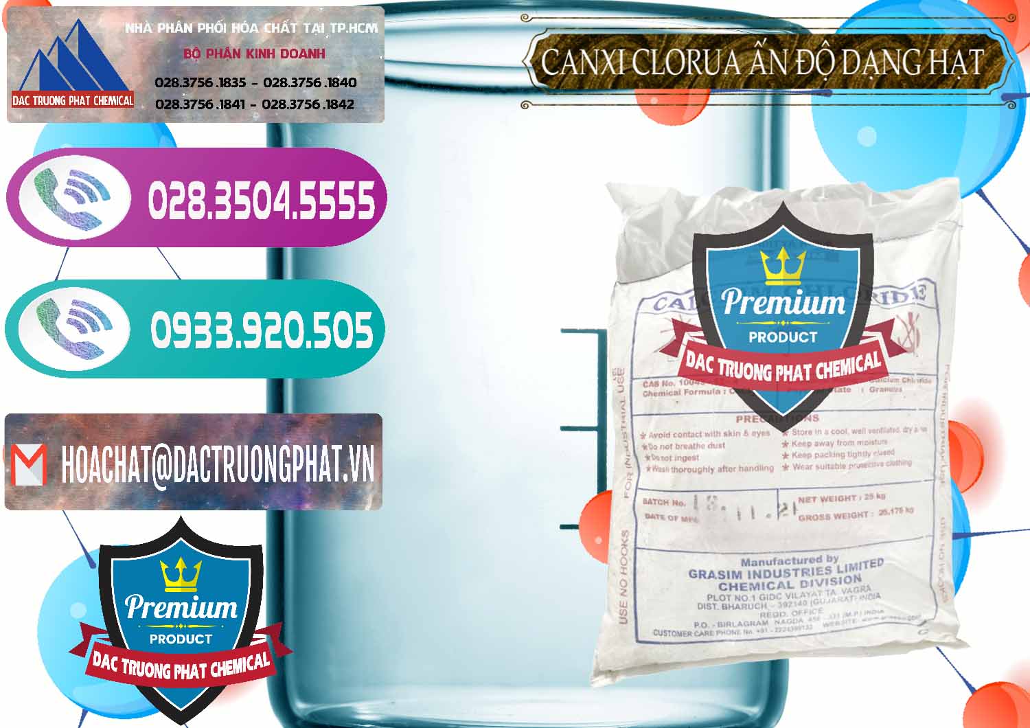Đơn vị chuyên bán _ phân phối CaCl2 – Canxi Clorua Dạng Hạt Aditya Birla Grasim Ấn Độ India - 0418 - Phân phối _ nhập khẩu hóa chất tại TP.HCM - hoachatxulynuoc.com