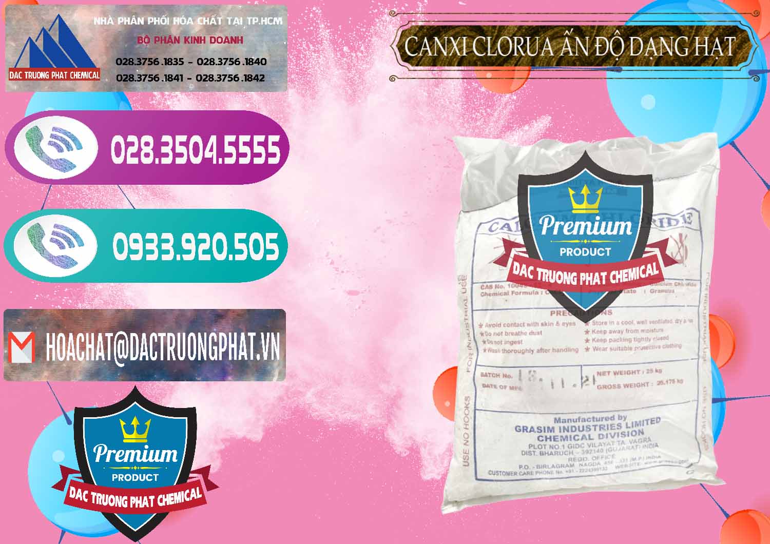 Nơi bán ( phân phối ) CaCl2 – Canxi Clorua Dạng Hạt Aditya Birla Grasim Ấn Độ India - 0418 - Công ty nhập khẩu - cung cấp hóa chất tại TP.HCM - hoachatxulynuoc.com