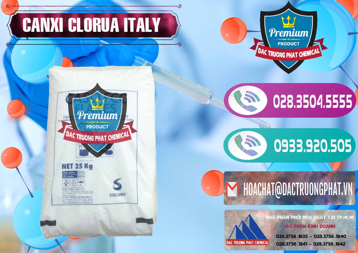 Chuyên nhập khẩu _ bán CaCl2 – Canxi Clorua Food Grade Ý Italy - 0435 - Nơi bán và cung cấp hóa chất tại TP.HCM - hoachatxulynuoc.com