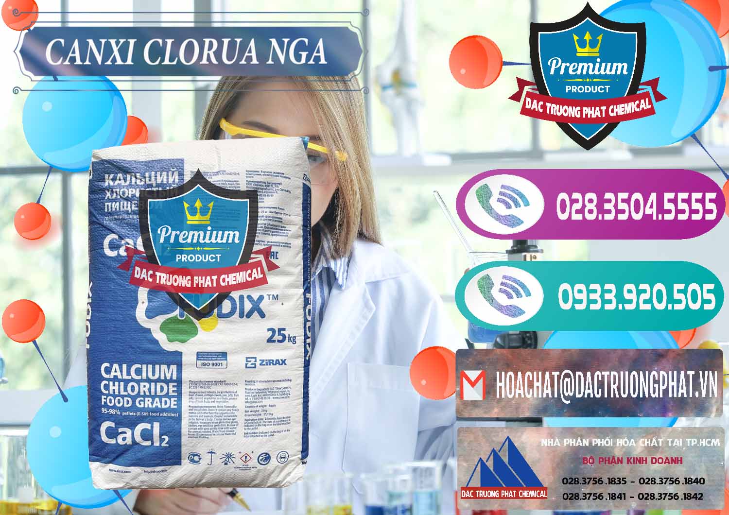 Cty cung cấp & bán CaCl2 – Canxi Clorua Nga Russia - 0430 - Chuyên phân phối - cung cấp hóa chất tại TP.HCM - hoachatxulynuoc.com