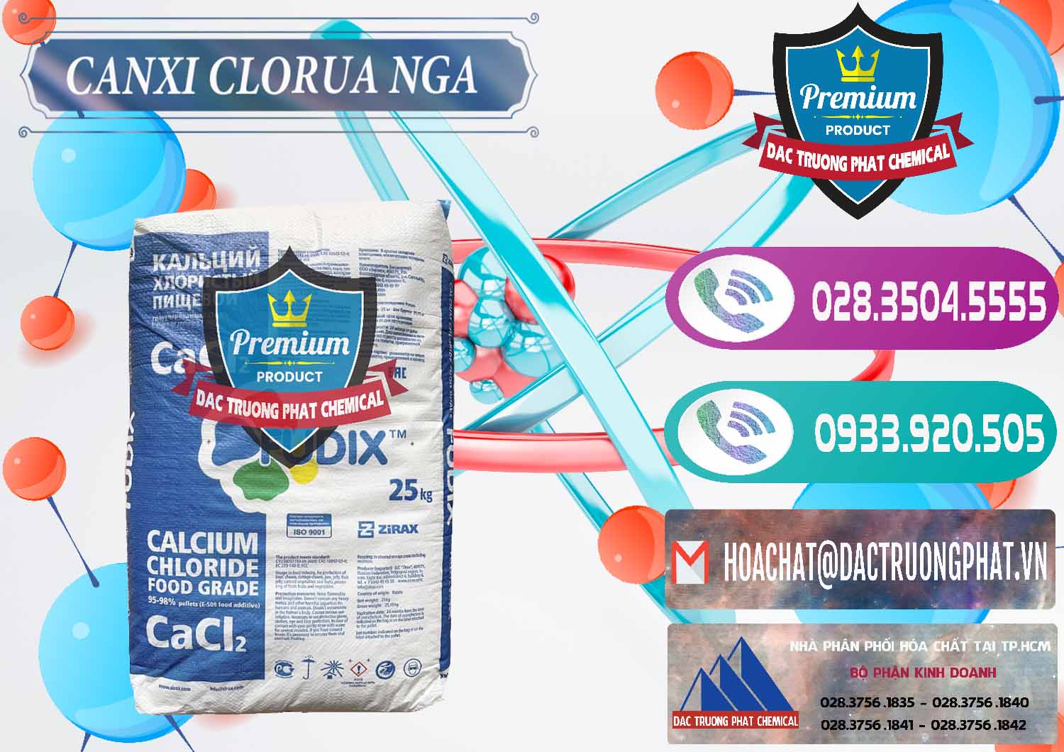 Chuyên bán & cung cấp CaCl2 – Canxi Clorua Nga Russia - 0430 - Cty phân phối - nhập khẩu hóa chất tại TP.HCM - hoachatxulynuoc.com
