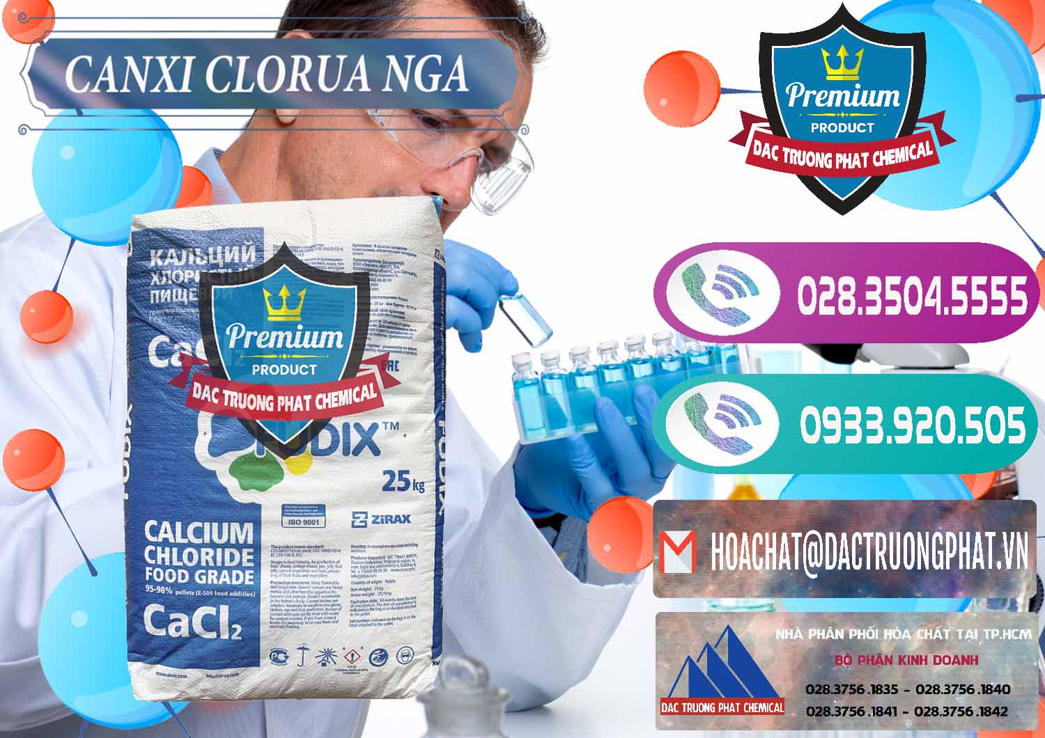 Nơi nhập khẩu - bán CaCl2 – Canxi Clorua Nga Russia - 0430 - Công ty chuyên cung cấp _ kinh doanh hóa chất tại TP.HCM - hoachatxulynuoc.com