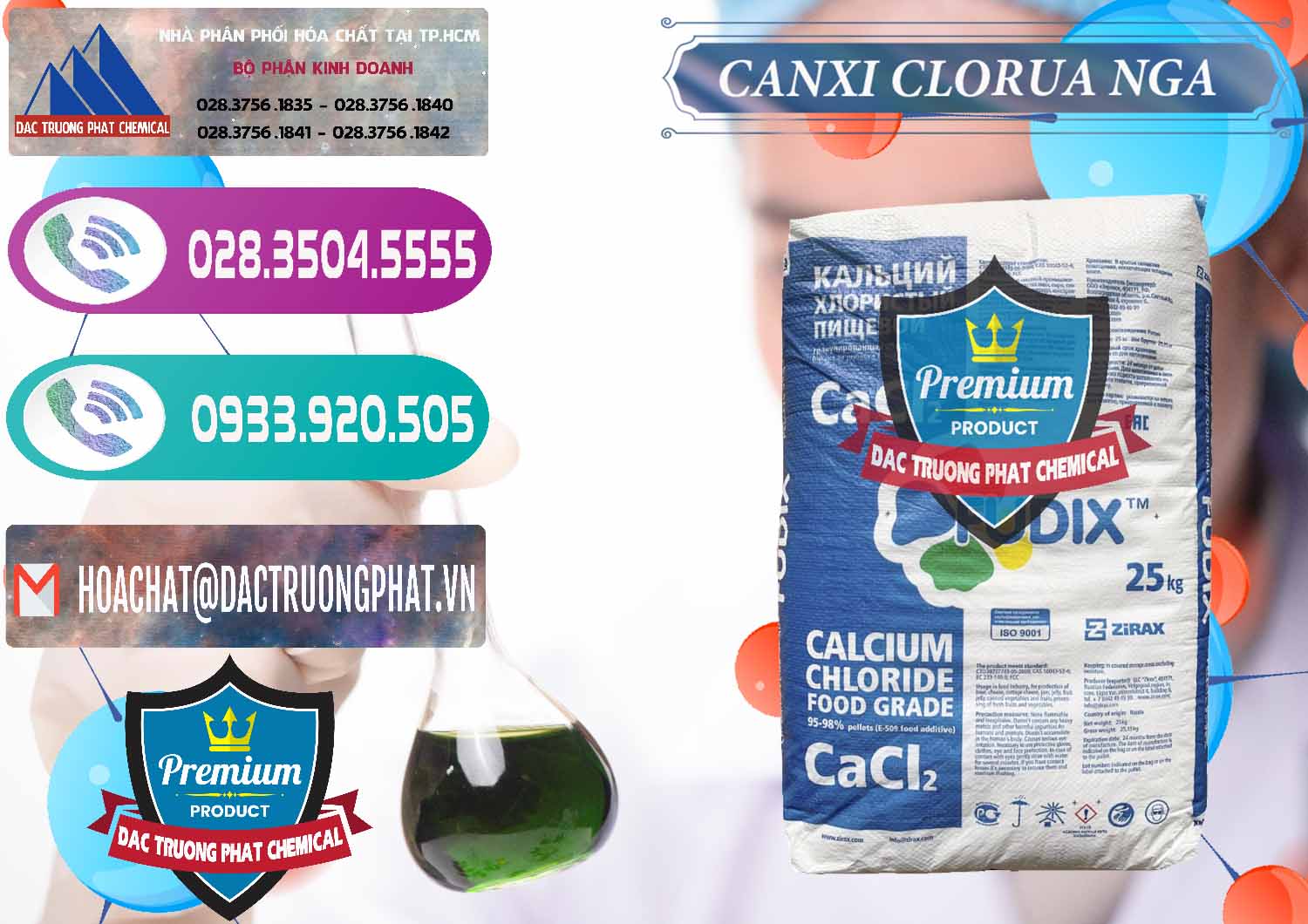 Công ty chuyên nhập khẩu _ bán CaCl2 – Canxi Clorua Nga Russia - 0430 - Nơi phân phối - kinh doanh hóa chất tại TP.HCM - hoachatxulynuoc.com