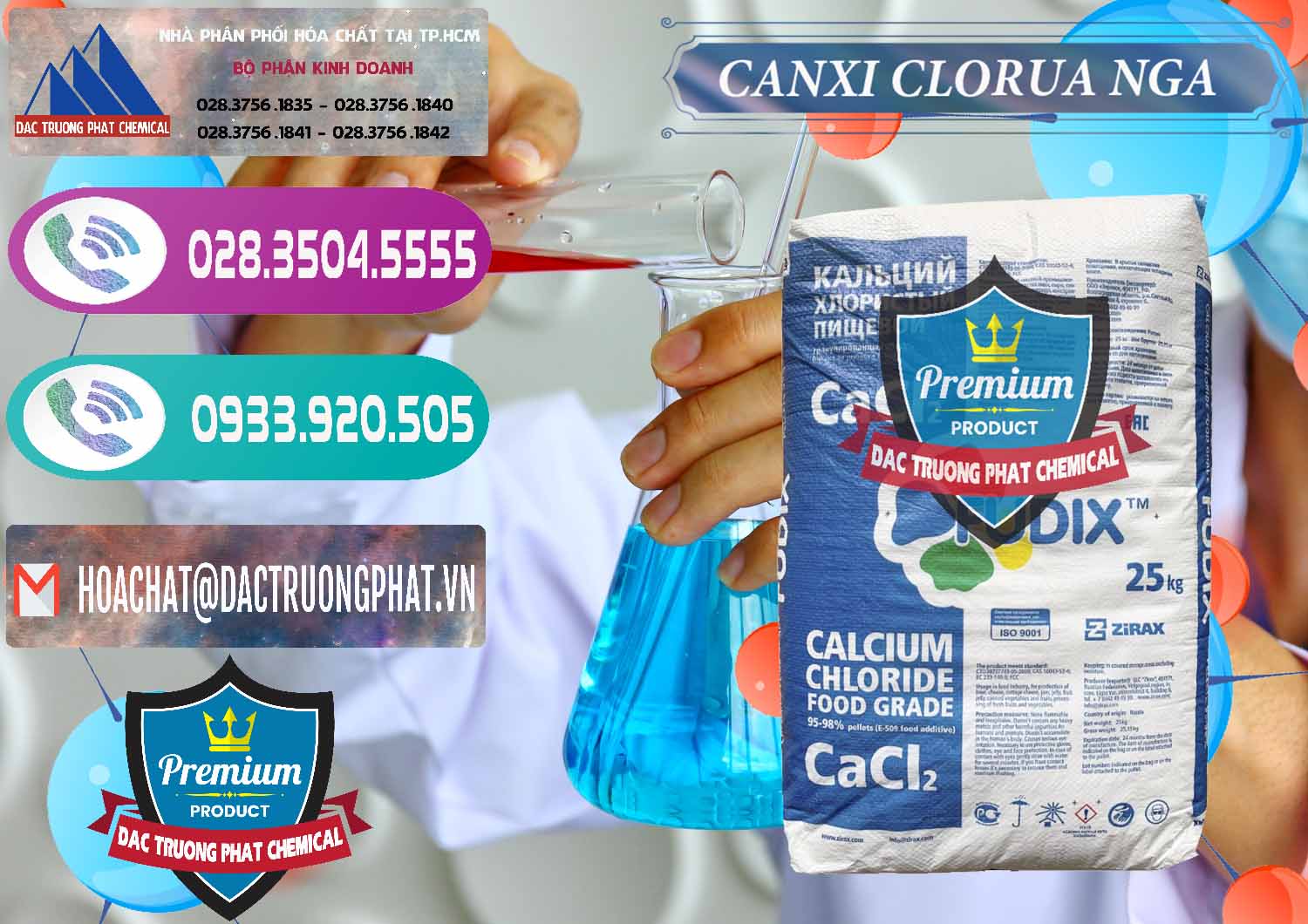 Nhà nhập khẩu & bán CaCl2 – Canxi Clorua Nga Russia - 0430 - Cty bán ( phân phối ) hóa chất tại TP.HCM - hoachatxulynuoc.com