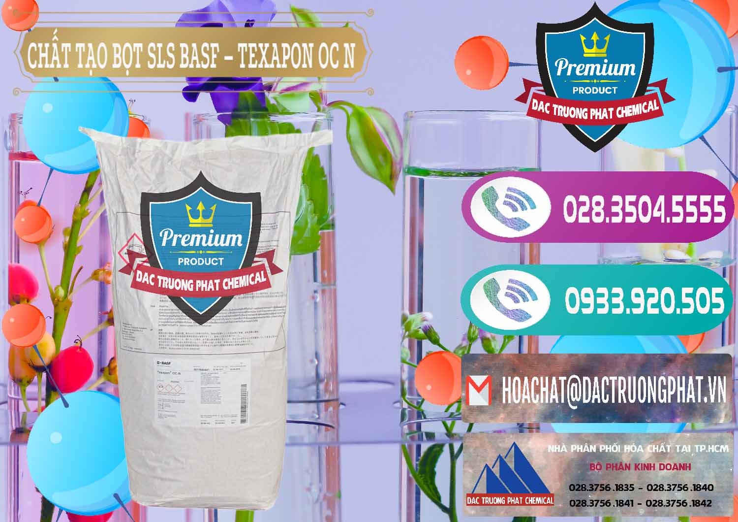 Chuyên bán - cung cấp Chất Tạo Bọt SLS - Sodium Lauryl Sulfate BASF Texapon OC N - 0049 - Chuyên nhập khẩu & phân phối hóa chất tại TP.HCM - hoachatxulynuoc.com