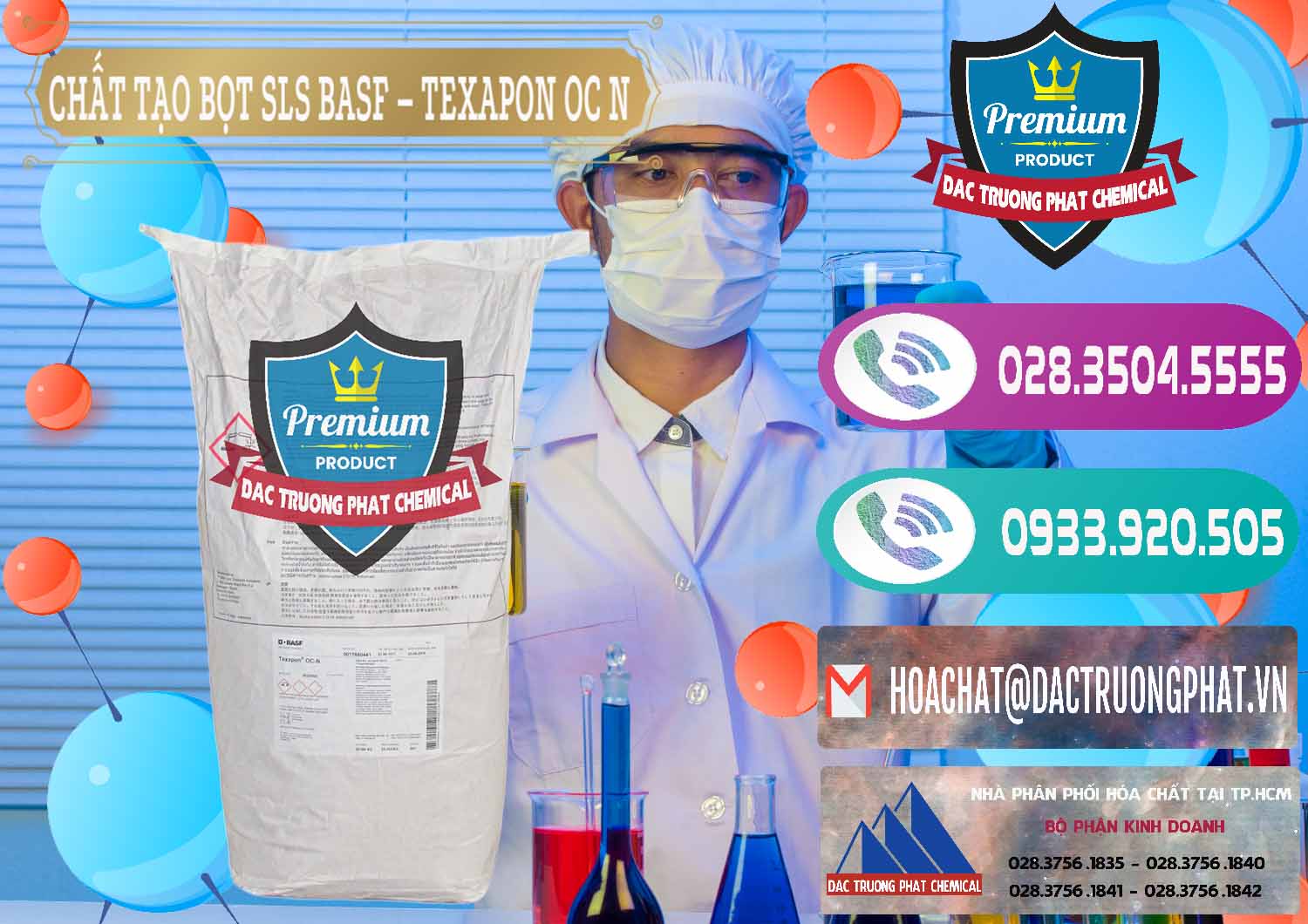 Bán - phân phối Chất Tạo Bọt SLS - Sodium Lauryl Sulfate BASF Texapon OC N - 0049 - Nơi chuyên phân phối và cung ứng hóa chất tại TP.HCM - hoachatxulynuoc.com