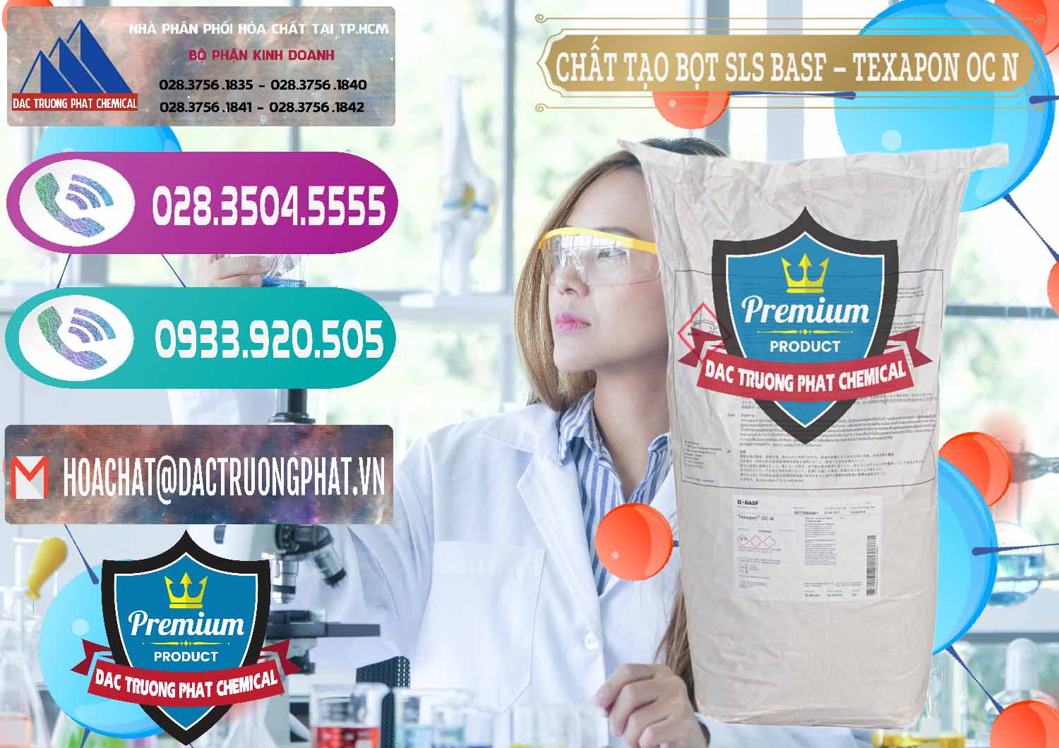 Công ty chuyên cung ứng ( bán ) Chất Tạo Bọt SLS - Sodium Lauryl Sulfate BASF Texapon OC N - 0049 - Chuyên phân phối ( bán ) hóa chất tại TP.HCM - hoachatxulynuoc.com