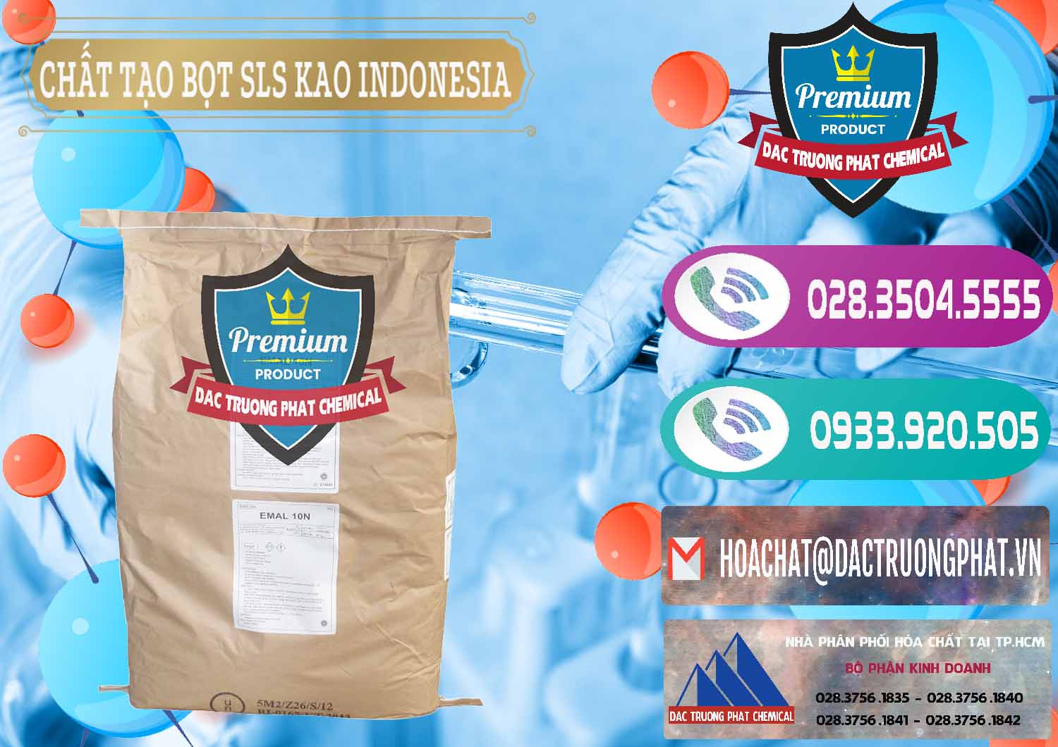 Công ty cung cấp ( bán ) Chất Tạo Bọt SLS - Sodium Lauryl Sulfate EMAL 10N KAO Indonesia - 0047 - Công ty chuyên nhập khẩu - cung cấp hóa chất tại TP.HCM - hoachatxulynuoc.com