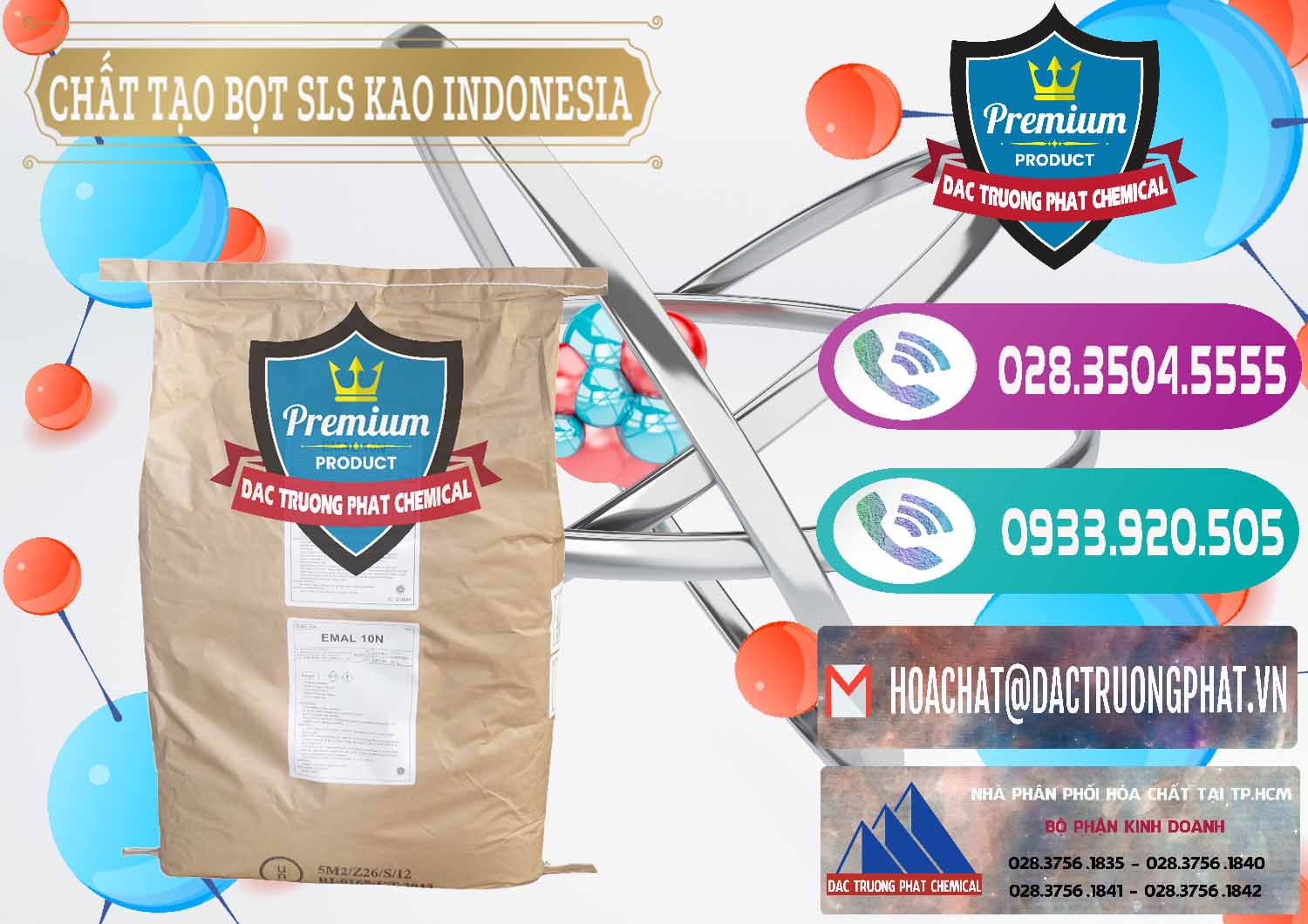 Công ty bán & phân phối Chất Tạo Bọt SLS - Sodium Lauryl Sulfate EMAL 10N KAO Indonesia - 0047 - Đơn vị nhập khẩu ( cung cấp ) hóa chất tại TP.HCM - hoachatxulynuoc.com