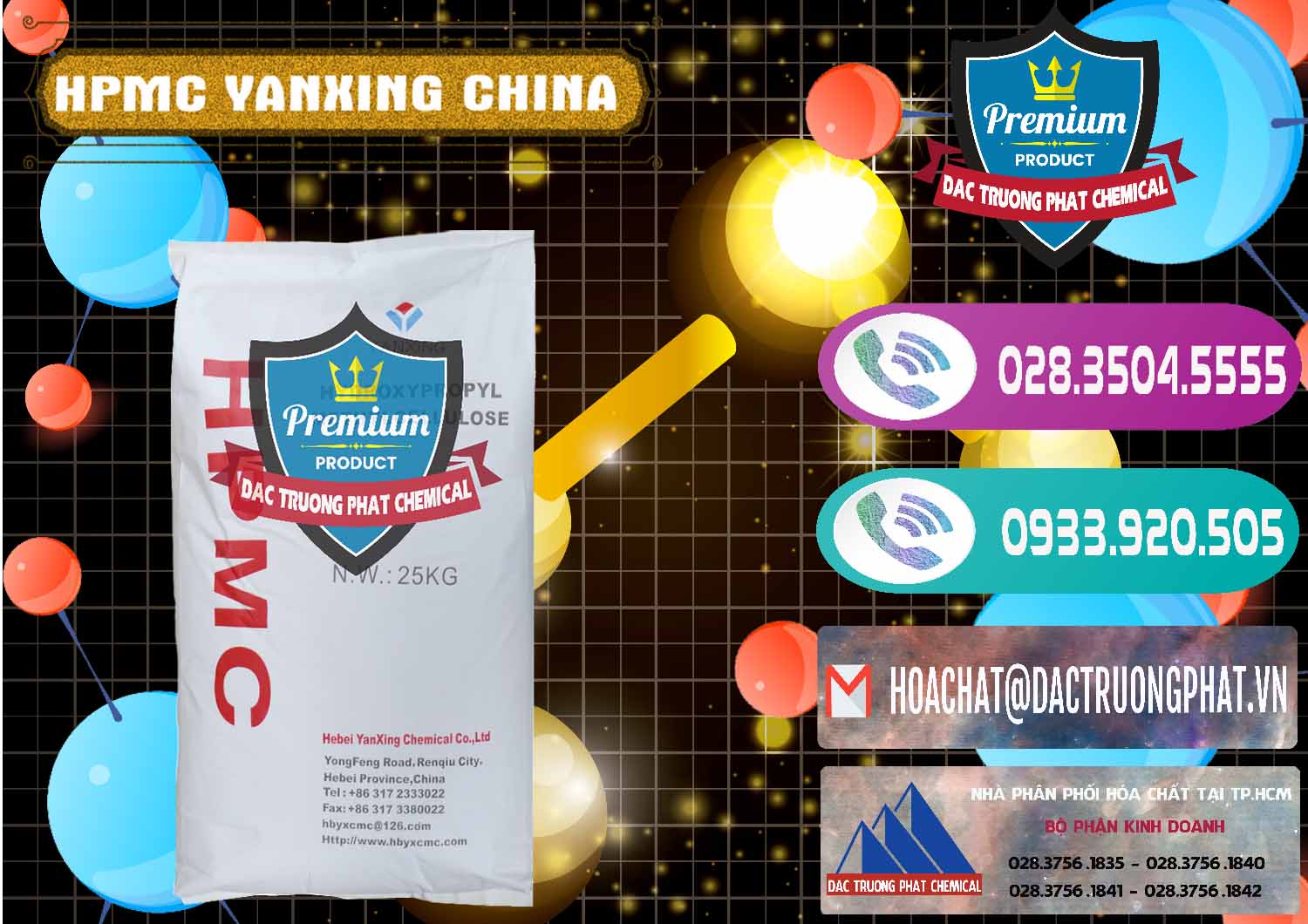 Bán _ cung ứng Chất Tạo Đặc HPMC - Hydroxypropyl Methyl Cellulose Yanxing Trung Quốc China - 0483 - Cty cung cấp _ phân phối hóa chất tại TP.HCM - hoachatxulynuoc.com