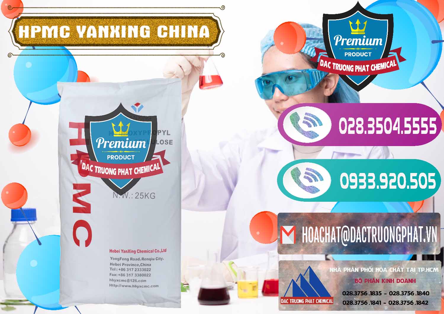 Công ty chuyên bán ( cung ứng ) Chất Tạo Đặc HPMC - Hydroxypropyl Methyl Cellulose Yanxing Trung Quốc China - 0483 - Phân phối & nhập khẩu hóa chất tại TP.HCM - hoachatxulynuoc.com
