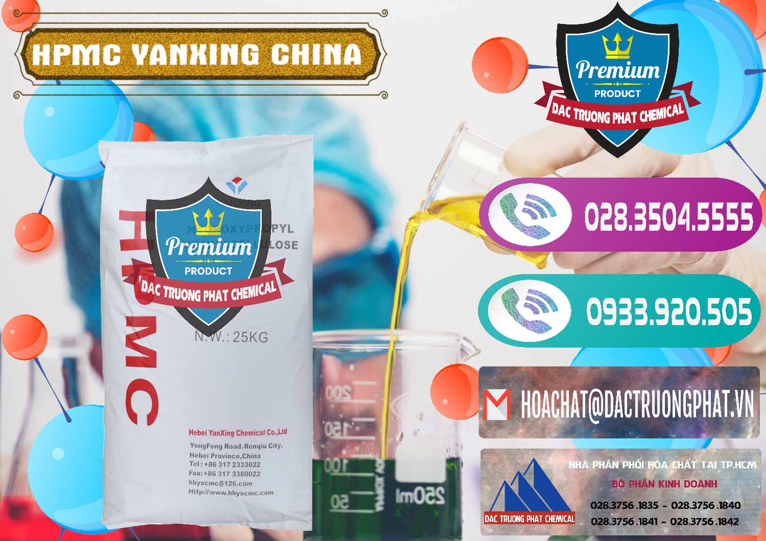 Đơn vị chuyên bán & cung cấp Chất Tạo Đặc HPMC - Hydroxypropyl Methyl Cellulose Yanxing Trung Quốc China - 0483 - Nơi cung cấp _ kinh doanh hóa chất tại TP.HCM - hoachatxulynuoc.com