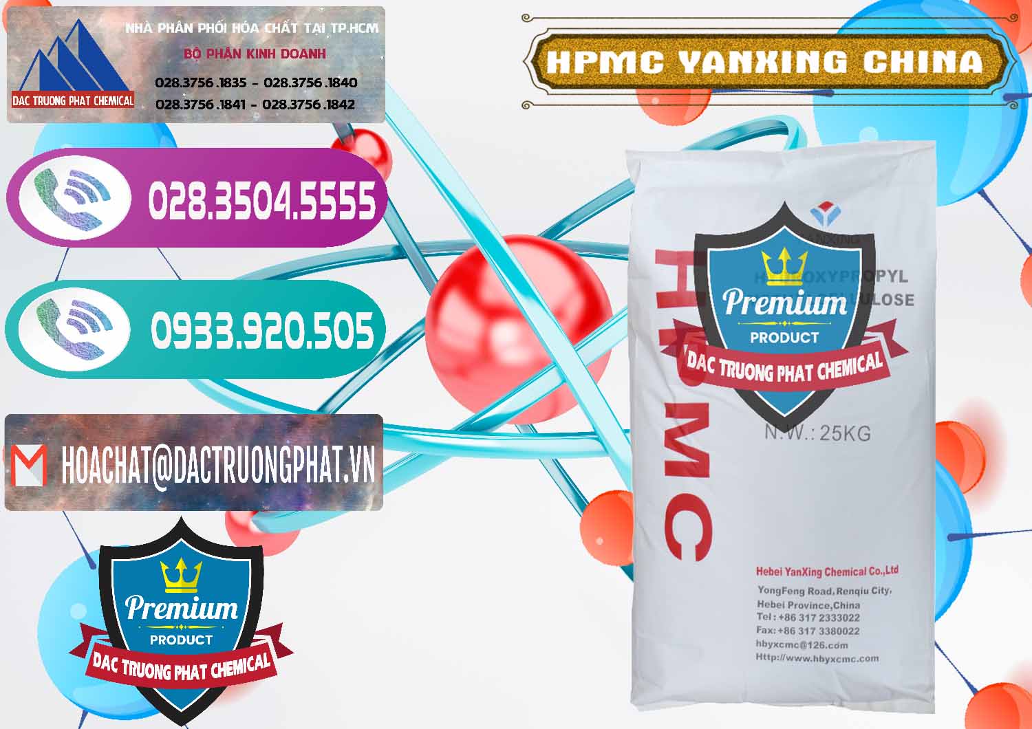 Công ty nhập khẩu - bán Chất Tạo Đặc HPMC - Hydroxypropyl Methyl Cellulose Yanxing Trung Quốc China - 0483 - Cty cung cấp - bán hóa chất tại TP.HCM - hoachatxulynuoc.com