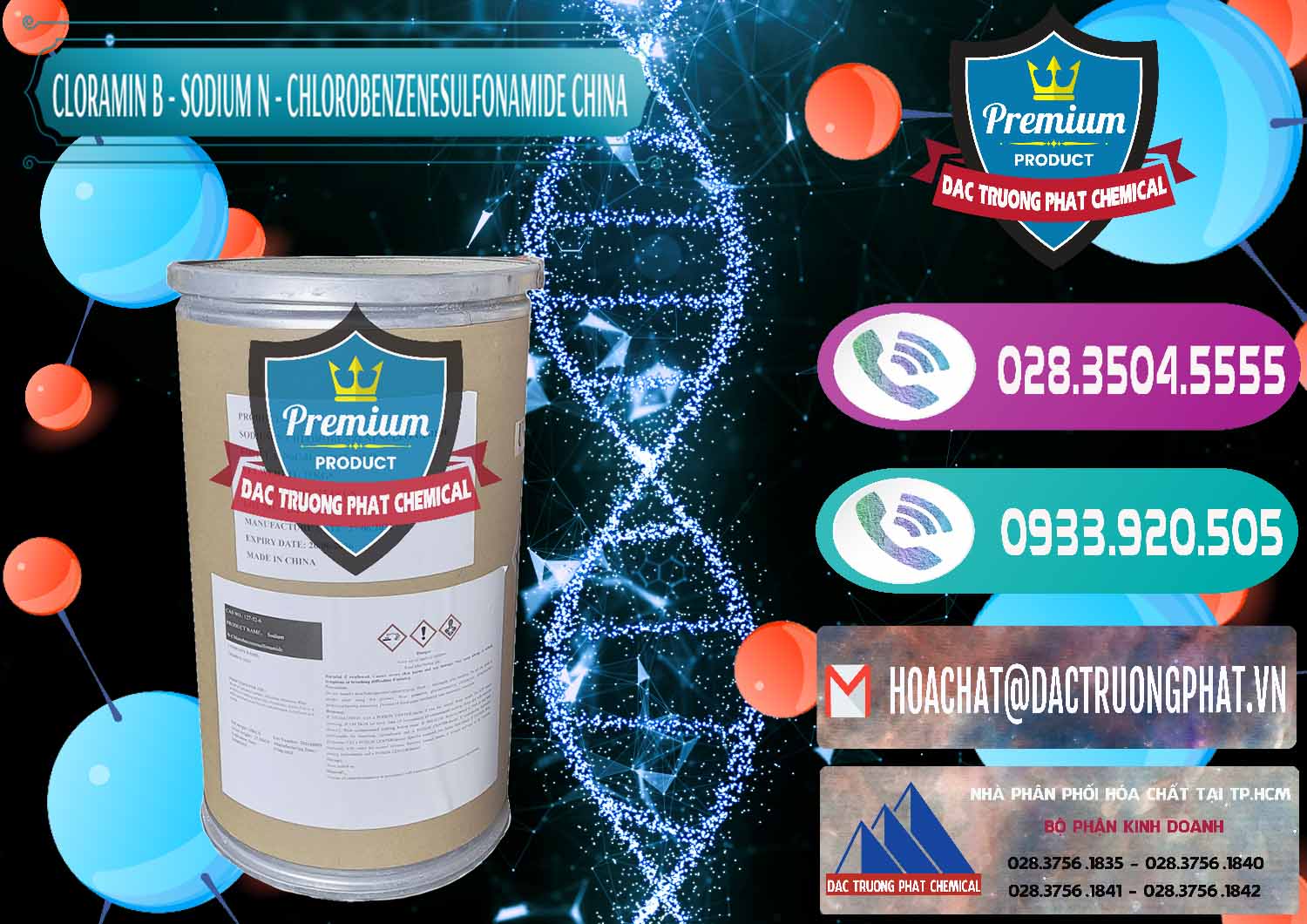 Công ty chuyên bán & cung ứng Cloramin B Khử Trùng, Diệt Khuẩn Trung Quốc China - 0298 - Đơn vị kinh doanh & phân phối hóa chất tại TP.HCM - hoachatxulynuoc.com