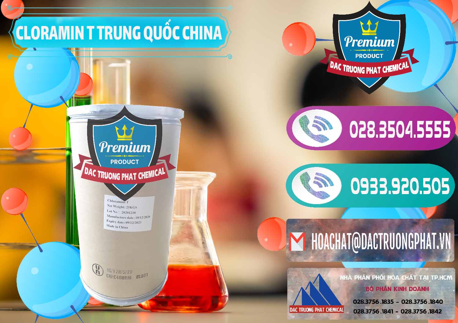 Cty chuyên bán và phân phối Cloramin T Khử Trùng, Diệt Khuẩn Trung Quốc China - 0301 - Công ty nhập khẩu - phân phối hóa chất tại TP.HCM - hoachatxulynuoc.com