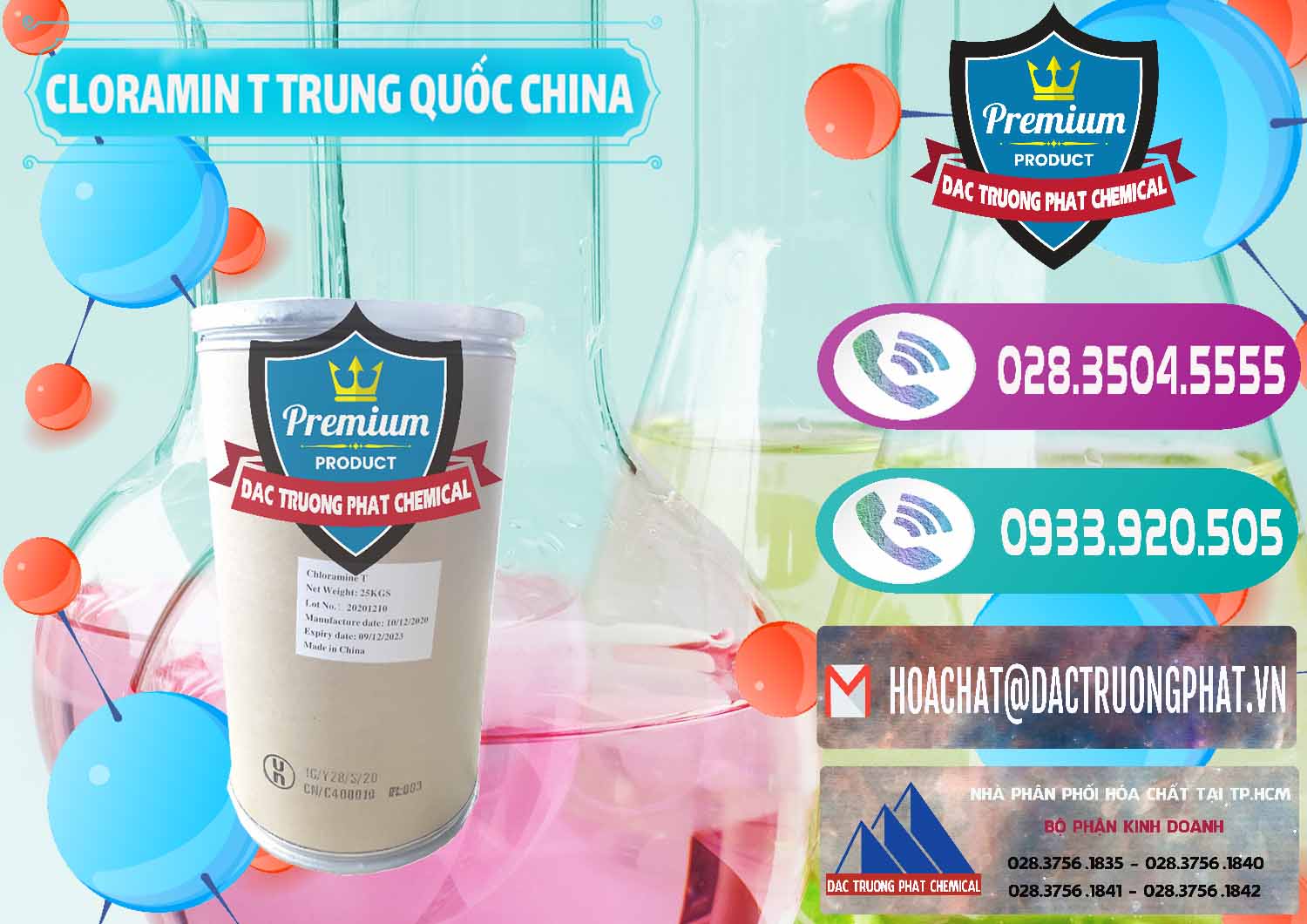 Nơi chuyên bán - phân phối Cloramin T Khử Trùng, Diệt Khuẩn Trung Quốc China - 0301 - Bán ( cung cấp ) hóa chất tại TP.HCM - hoachatxulynuoc.com