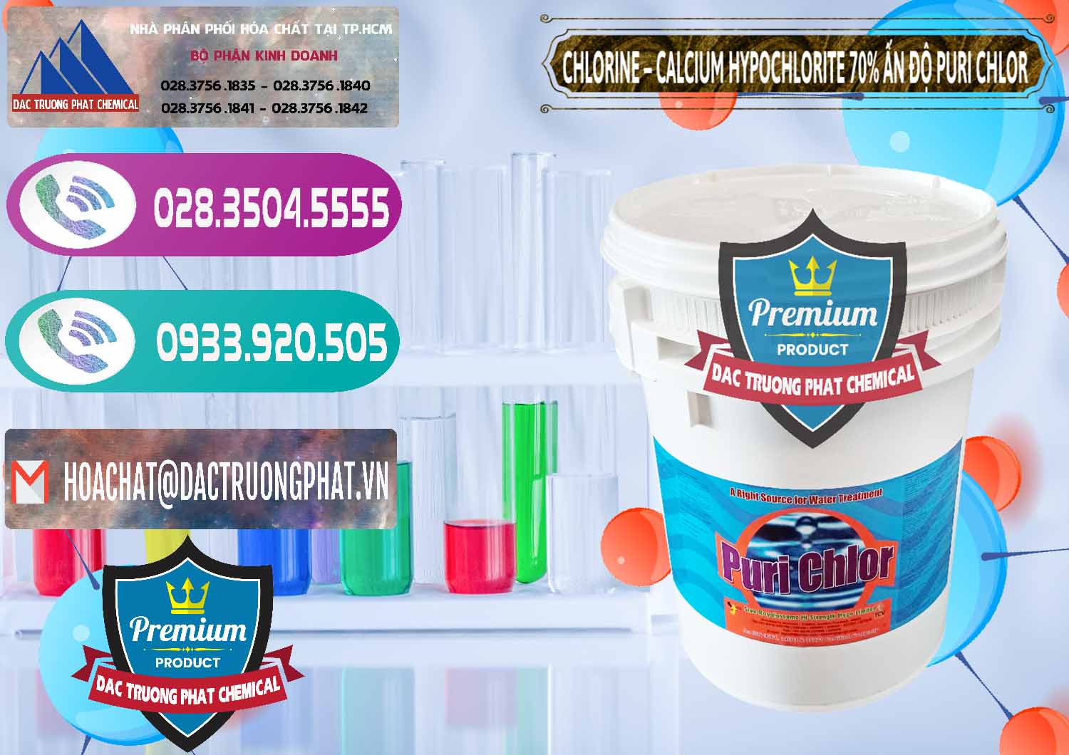 Nơi cung cấp & bán Chlorine – Clorin 70% Puri Chlo Ấn Độ India - 0123 - Phân phối & kinh doanh hóa chất tại TP.HCM - hoachatxulynuoc.com