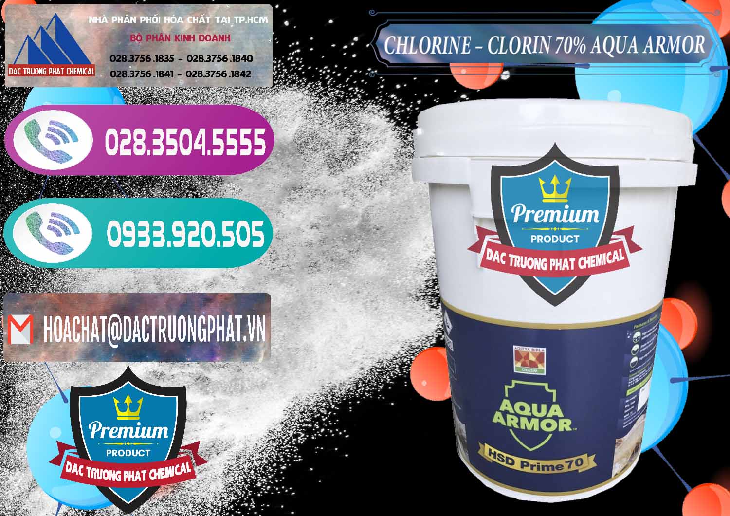 Đơn vị cung ứng _ bán Chlorine – Clorin 70% Aqua Armor Aditya Birla Grasim Ấn Độ India - 0241 - Công ty chuyên cung cấp & bán hóa chất tại TP.HCM - hoachatxulynuoc.com