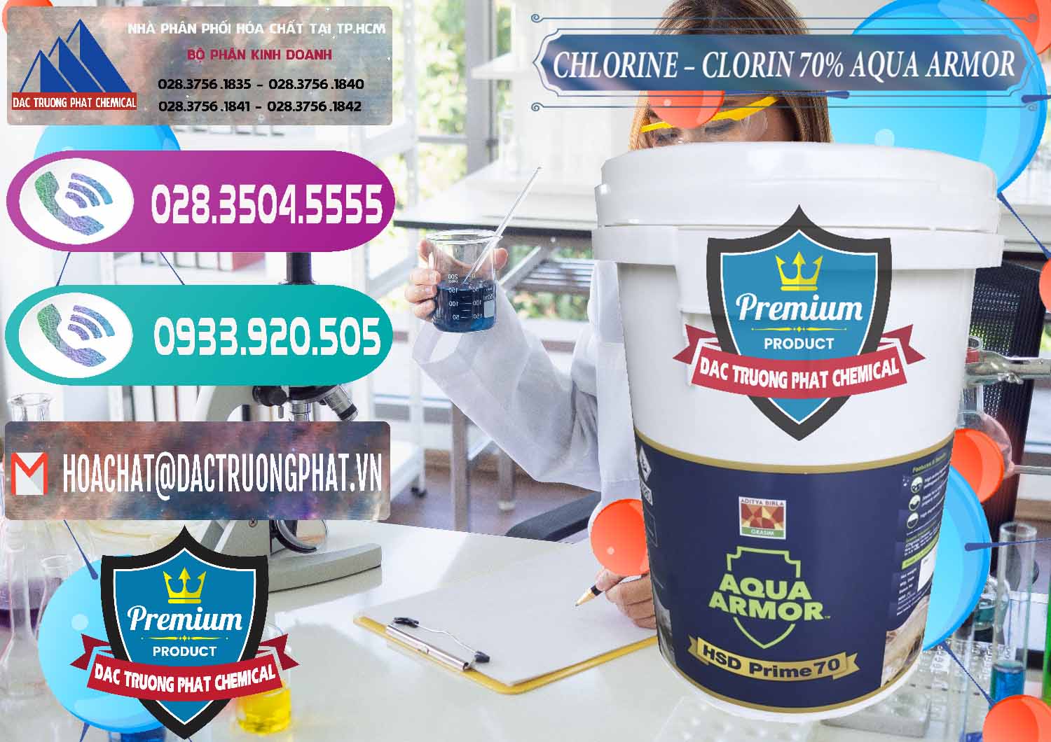 Nơi bán và cung ứng Chlorine – Clorin 70% Aqua Armor Aditya Birla Grasim Ấn Độ India - 0241 - Cty chuyên phân phối _ bán hóa chất tại TP.HCM - hoachatxulynuoc.com