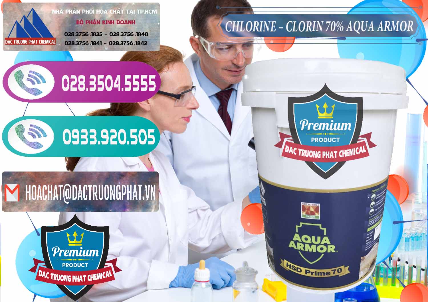 Phân phối _ bán Chlorine – Clorin 70% Aqua Armor Aditya Birla Grasim Ấn Độ India - 0241 - Chuyên phân phối - kinh doanh hóa chất tại TP.HCM - hoachatxulynuoc.com