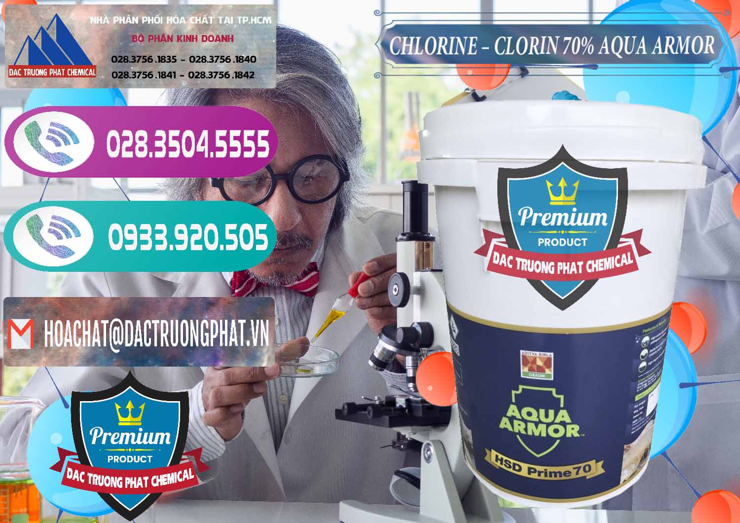Công ty cung cấp - bán Chlorine – Clorin 70% Aqua Armor Aditya Birla Grasim Ấn Độ India - 0241 - Nơi phân phối - cung cấp hóa chất tại TP.HCM - hoachatxulynuoc.com