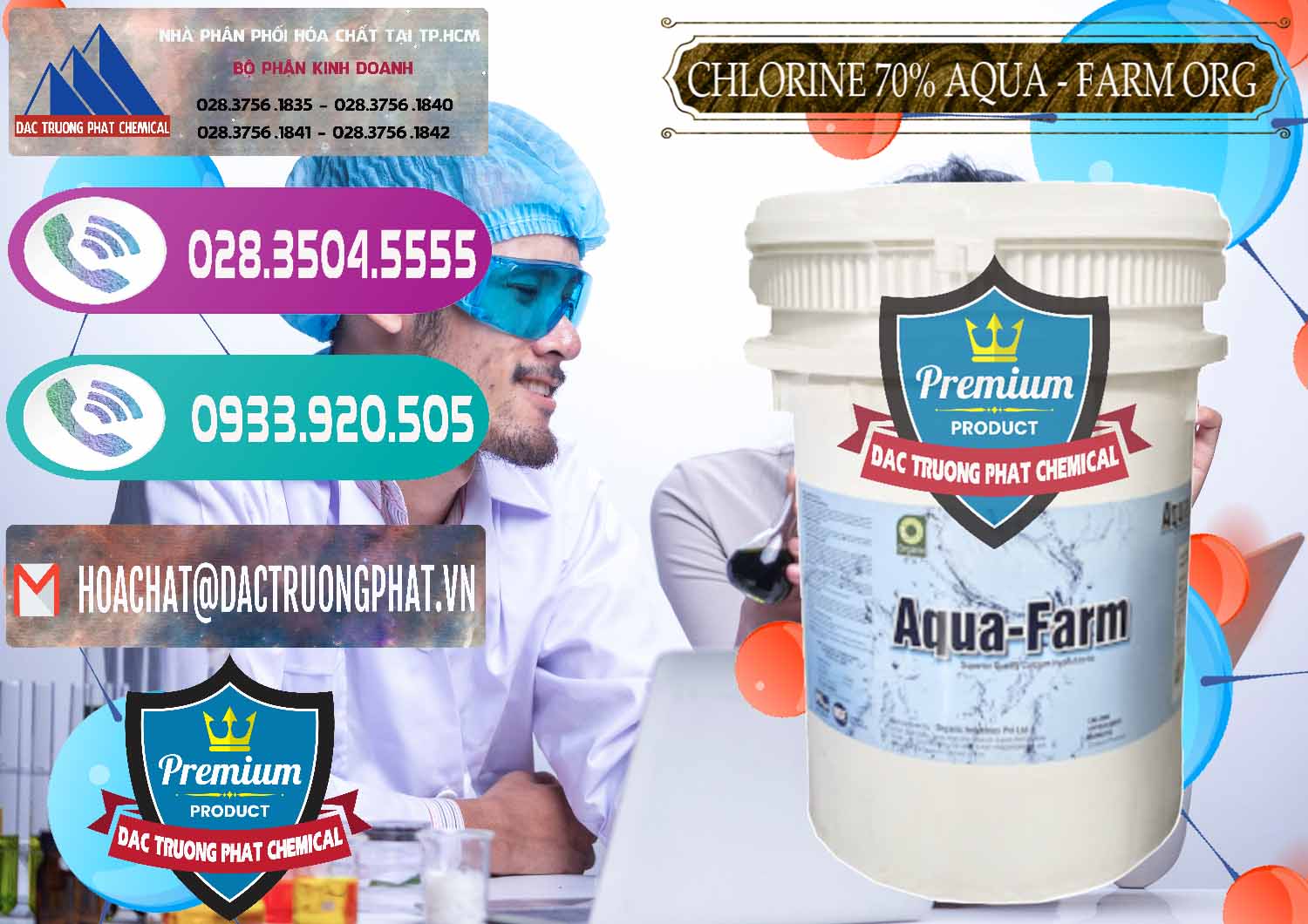 Đơn vị bán _ phân phối Chlorine – Clorin 70% Aqua - Farm ORG Organic Ấn Độ India - 0246 - Đơn vị nhập khẩu _ cung cấp hóa chất tại TP.HCM - hoachatxulynuoc.com