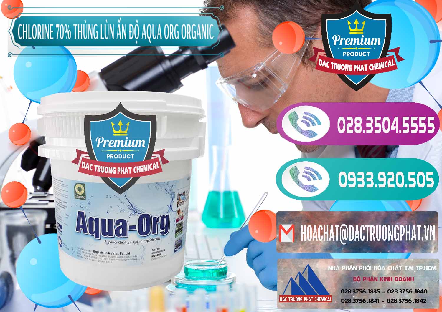 Công ty phân phối & bán Chlorine – Clorin 70% Thùng Lùn Ấn Độ Aqua ORG Organic India - 0212 - Cty nhập khẩu & cung cấp hóa chất tại TP.HCM - hoachatxulynuoc.com