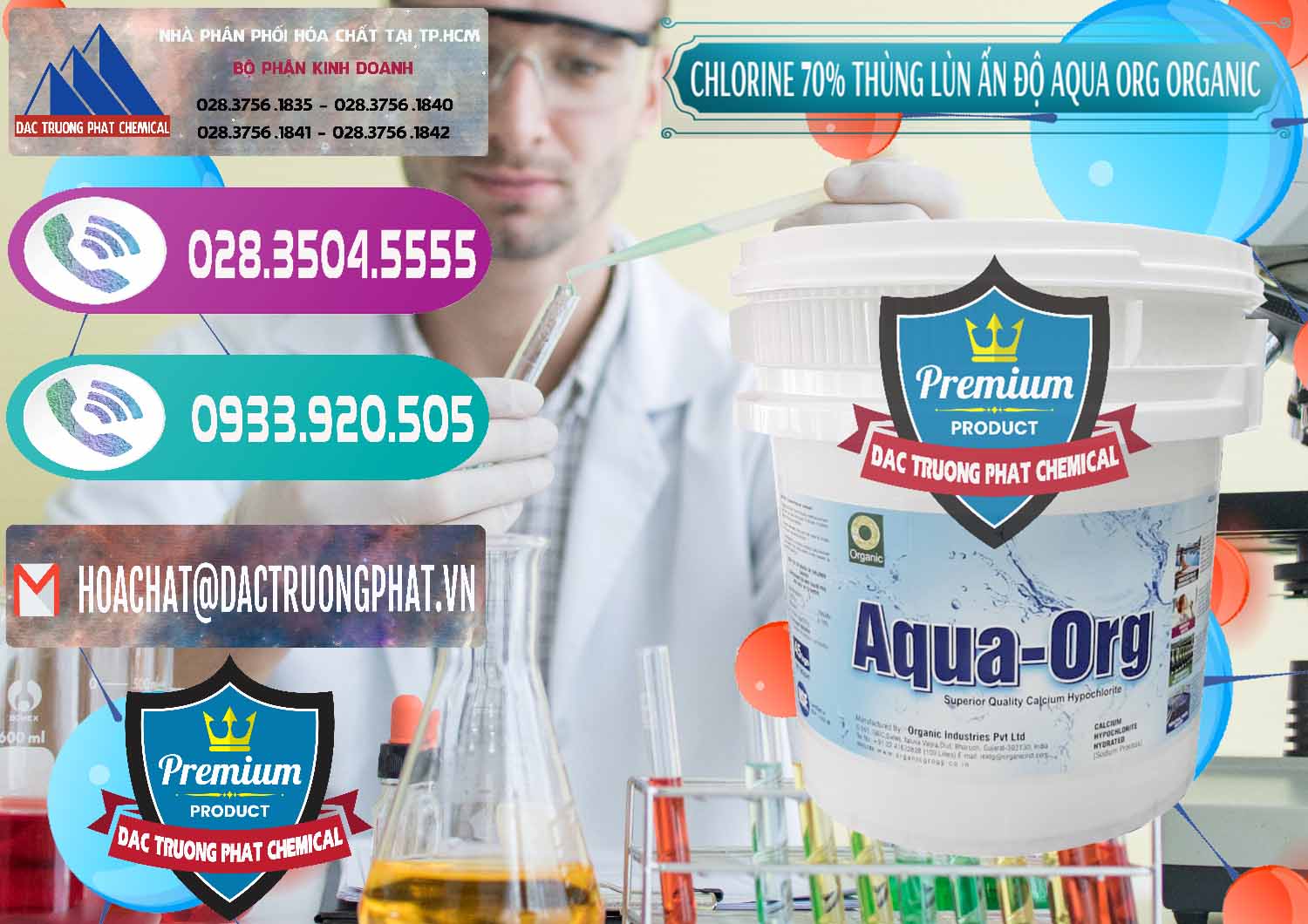 Công ty bán _ phân phối Chlorine – Clorin 70% Thùng Lùn Ấn Độ Aqua ORG Organic India - 0212 - Cty phân phối & kinh doanh hóa chất tại TP.HCM - hoachatxulynuoc.com