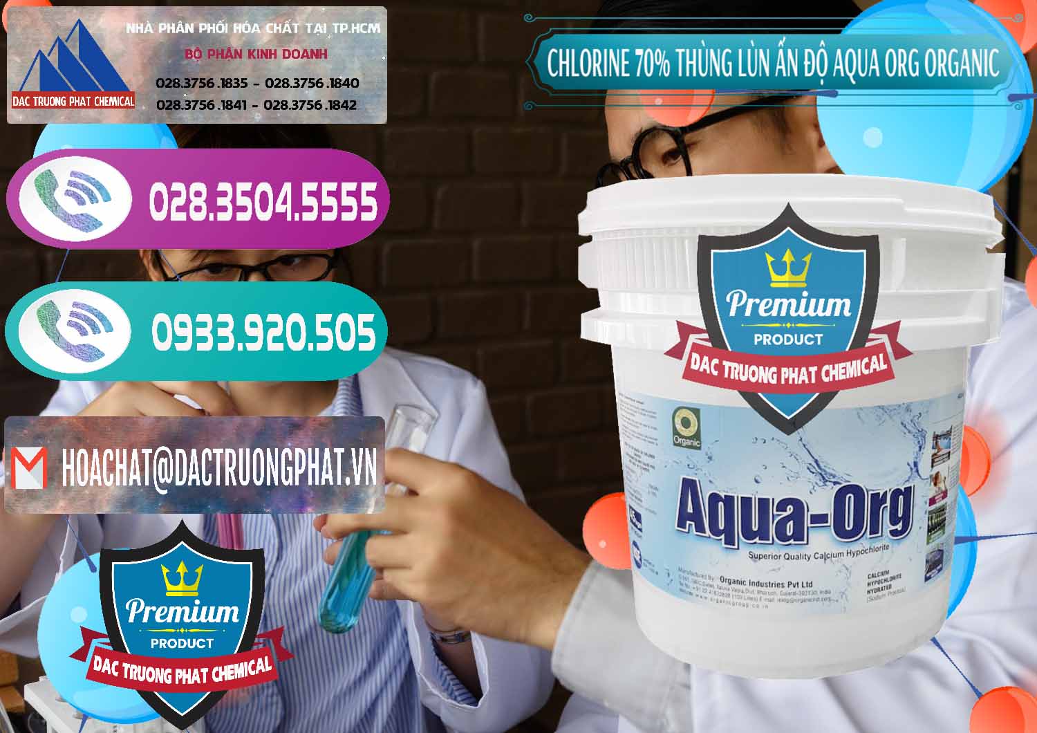 Cty chuyên cung ứng ( bán ) Chlorine – Clorin 70% Thùng Lùn Ấn Độ Aqua ORG Organic India - 0212 - Nhà cung cấp _ bán hóa chất tại TP.HCM - hoachatxulynuoc.com