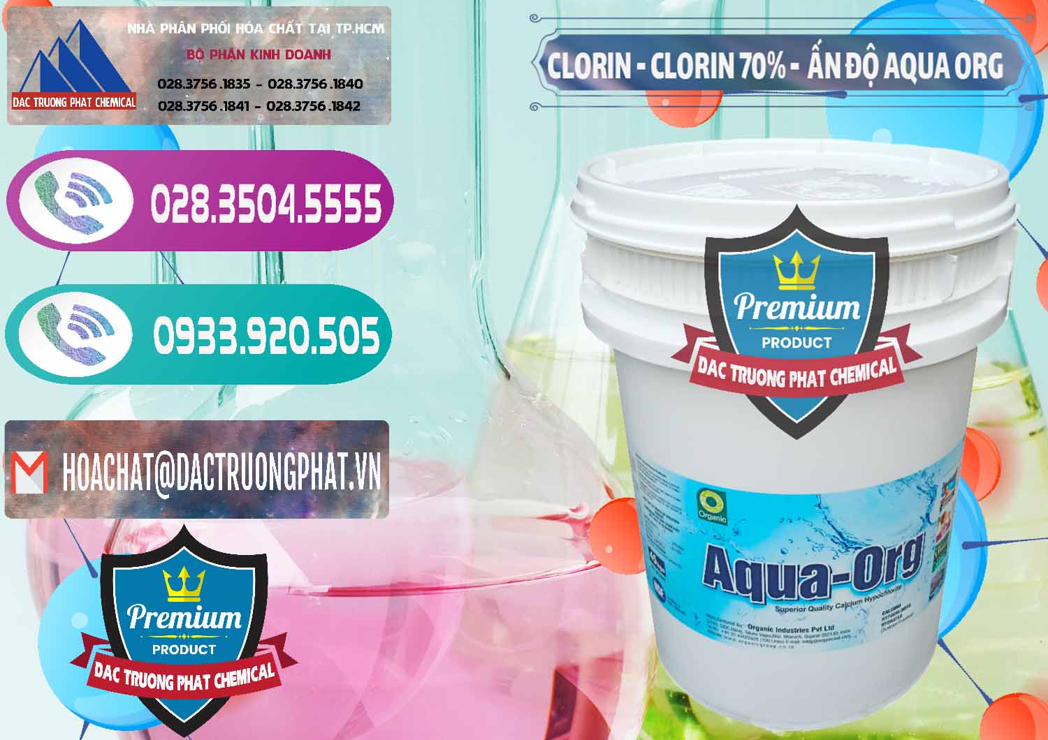 Nhà nhập khẩu và bán Chlorine – Clorin Ấn Độ Aqua ORG Organic India - 0051 - Nơi cung cấp ( nhập khẩu ) hóa chất tại TP.HCM - hoachatxulynuoc.com
