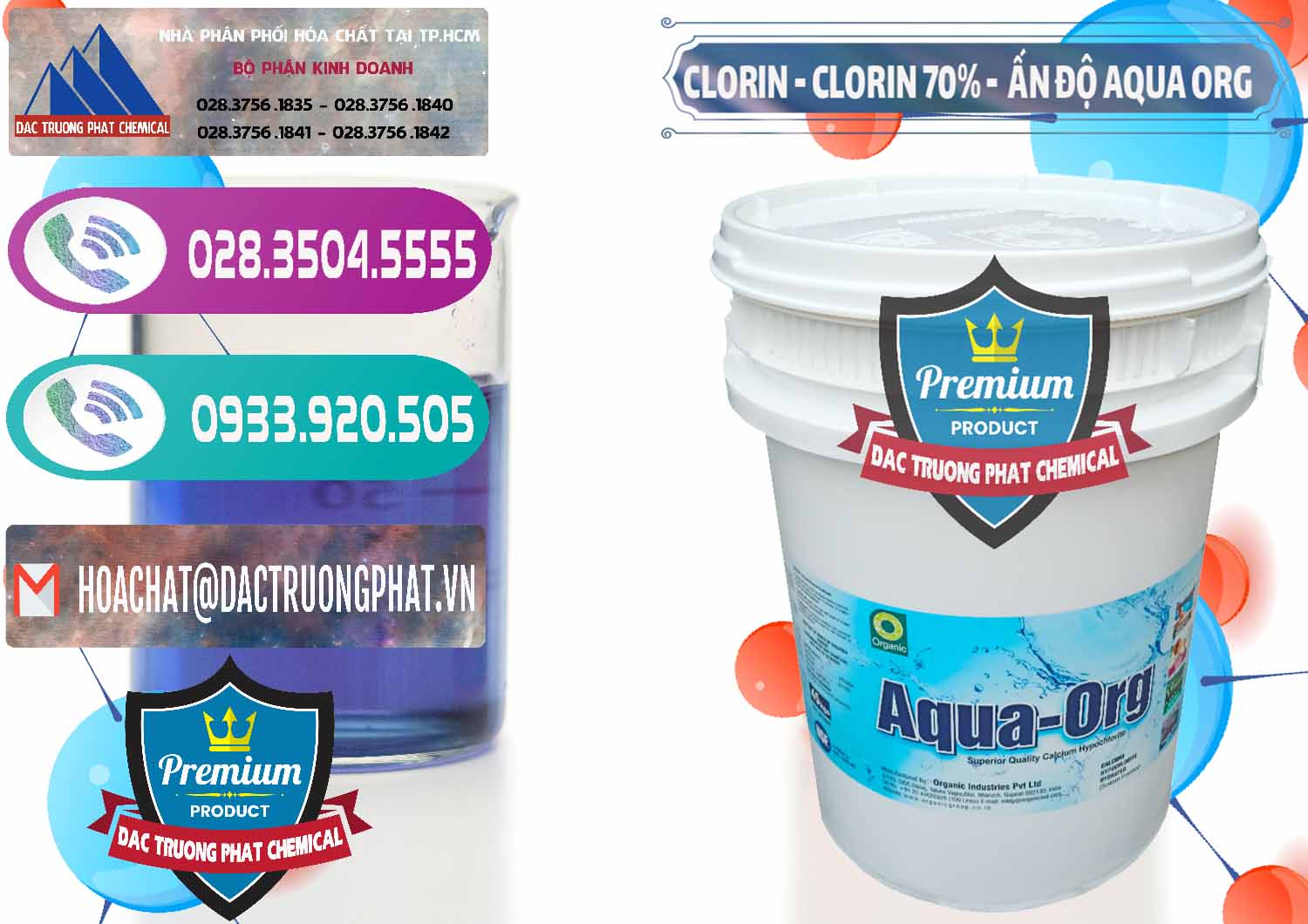 Cty cung ứng và bán Chlorine – Clorin Ấn Độ Aqua ORG Organic India - 0051 - Đơn vị cung ứng và phân phối hóa chất tại TP.HCM - hoachatxulynuoc.com