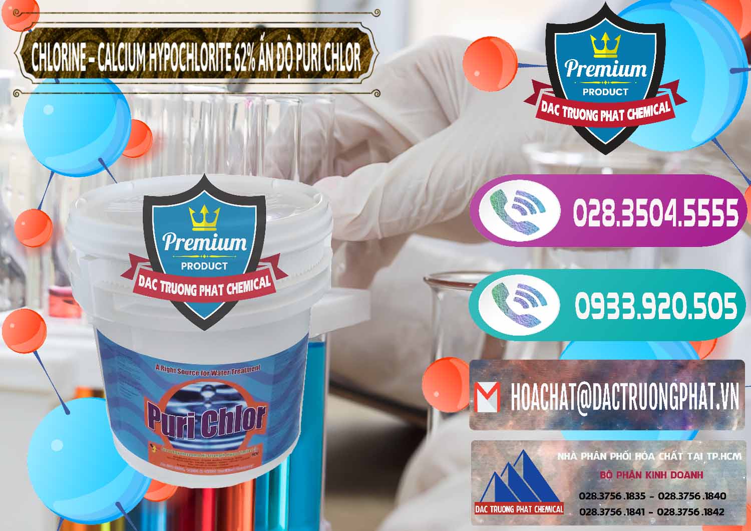 Công ty kinh doanh - bán Chlorine – Clorin 62% Puri Chlo Ấn Độ India - 0052 - Công ty chuyên phân phối ( nhập khẩu ) hóa chất tại TP.HCM - hoachatxulynuoc.com