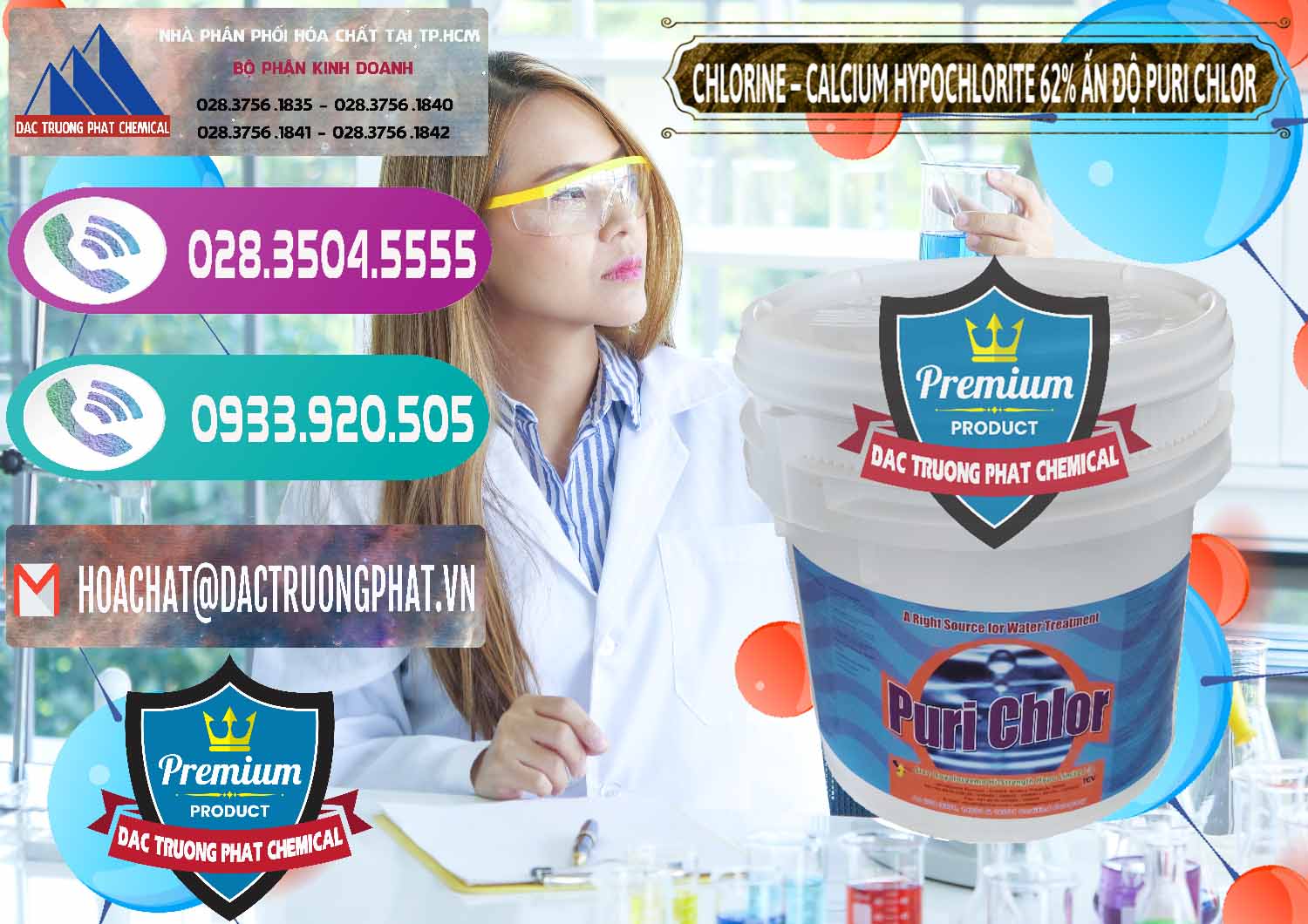 Cty chuyên kinh doanh & bán Chlorine – Clorin 62% Puri Chlo Ấn Độ India - 0052 - Nhà phân phối ( cung cấp ) hóa chất tại TP.HCM - hoachatxulynuoc.com