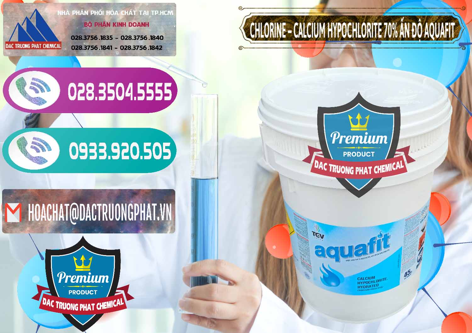 Công ty chuyên phân phối & bán Clorin – Chlorine 70% Aquafit Thùng Cao TGV Ấn Độ India - 0054 - Chuyên phân phối & cung ứng hóa chất tại TP.HCM - hoachatxulynuoc.com