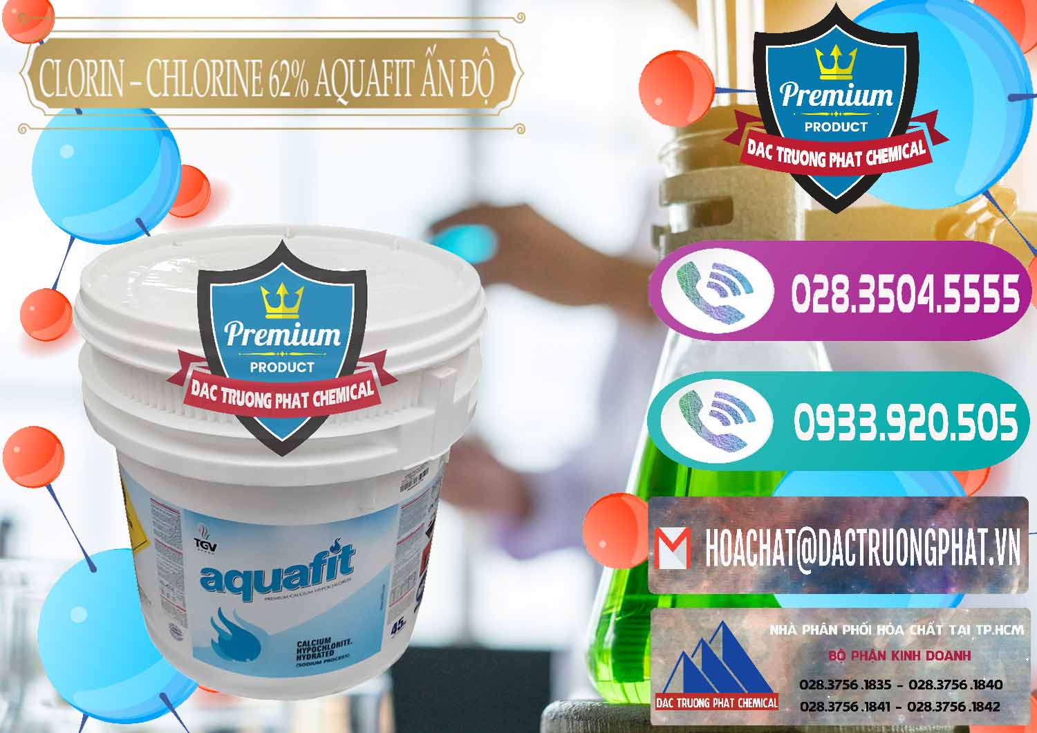 Nhà cung cấp _ bán Clorin - Chlorine 62% Aquafit Thùng Lùn Ấn Độ India - 0057 - Cty cung cấp ( kinh doanh ) hóa chất tại TP.HCM - hoachatxulynuoc.com