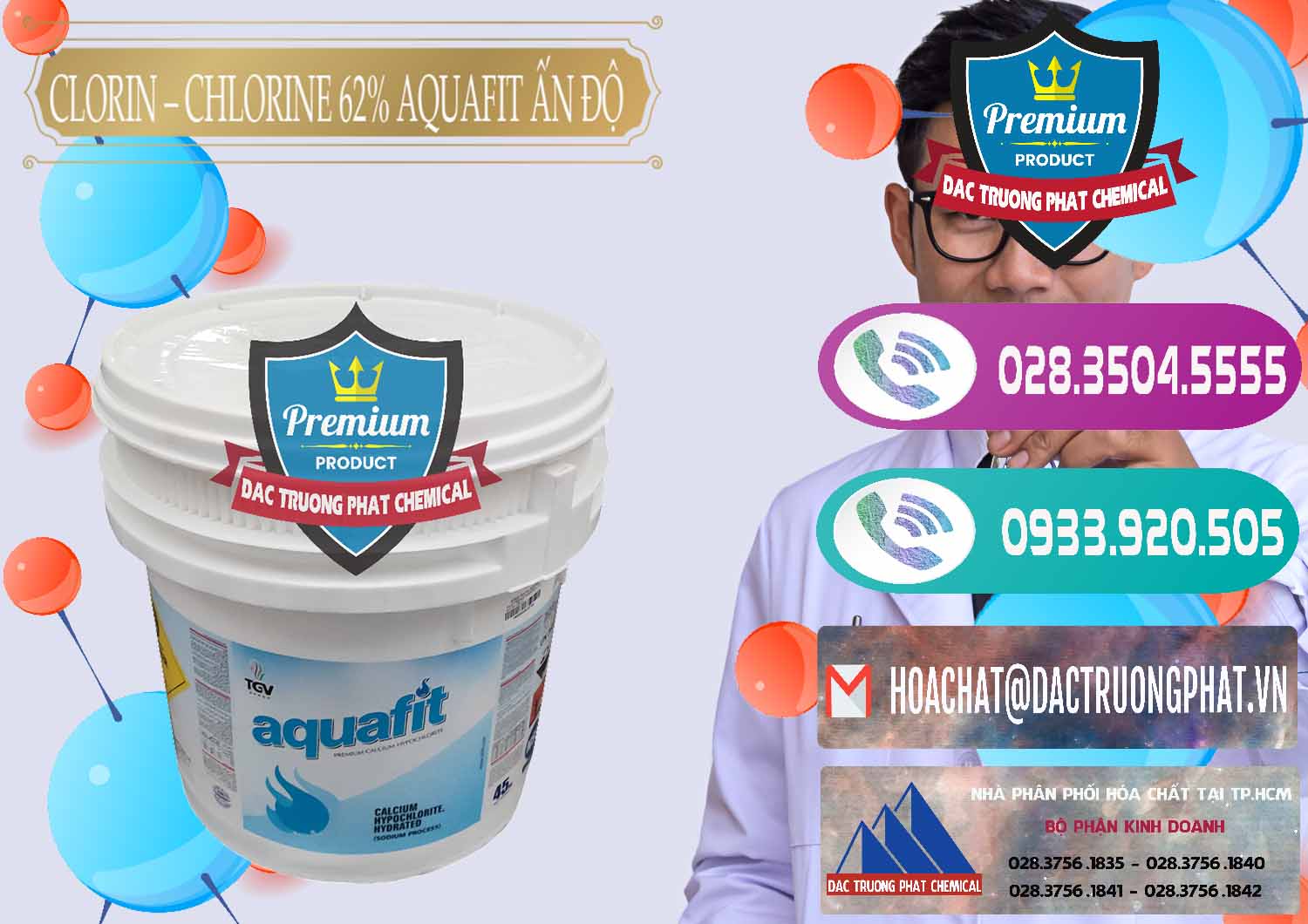 Phân phối _ bán Clorin - Chlorine 62% Aquafit Thùng Lùn Ấn Độ India - 0057 - Công ty cung cấp và phân phối hóa chất tại TP.HCM - hoachatxulynuoc.com