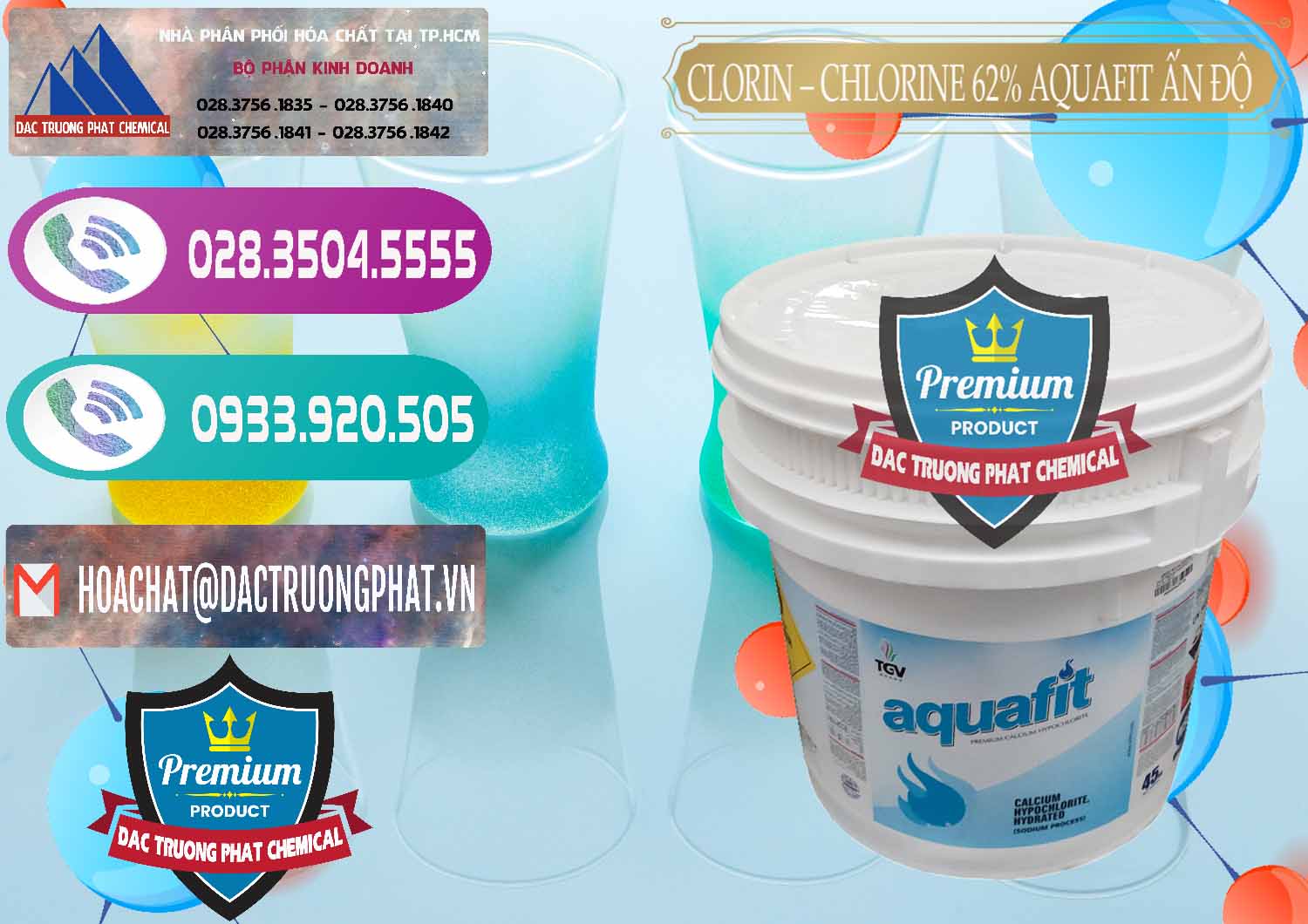 Công ty bán ( cung ứng ) Clorin - Chlorine 62% Aquafit Thùng Lùn Ấn Độ India - 0057 - Cty phân phối & nhập khẩu hóa chất tại TP.HCM - hoachatxulynuoc.com