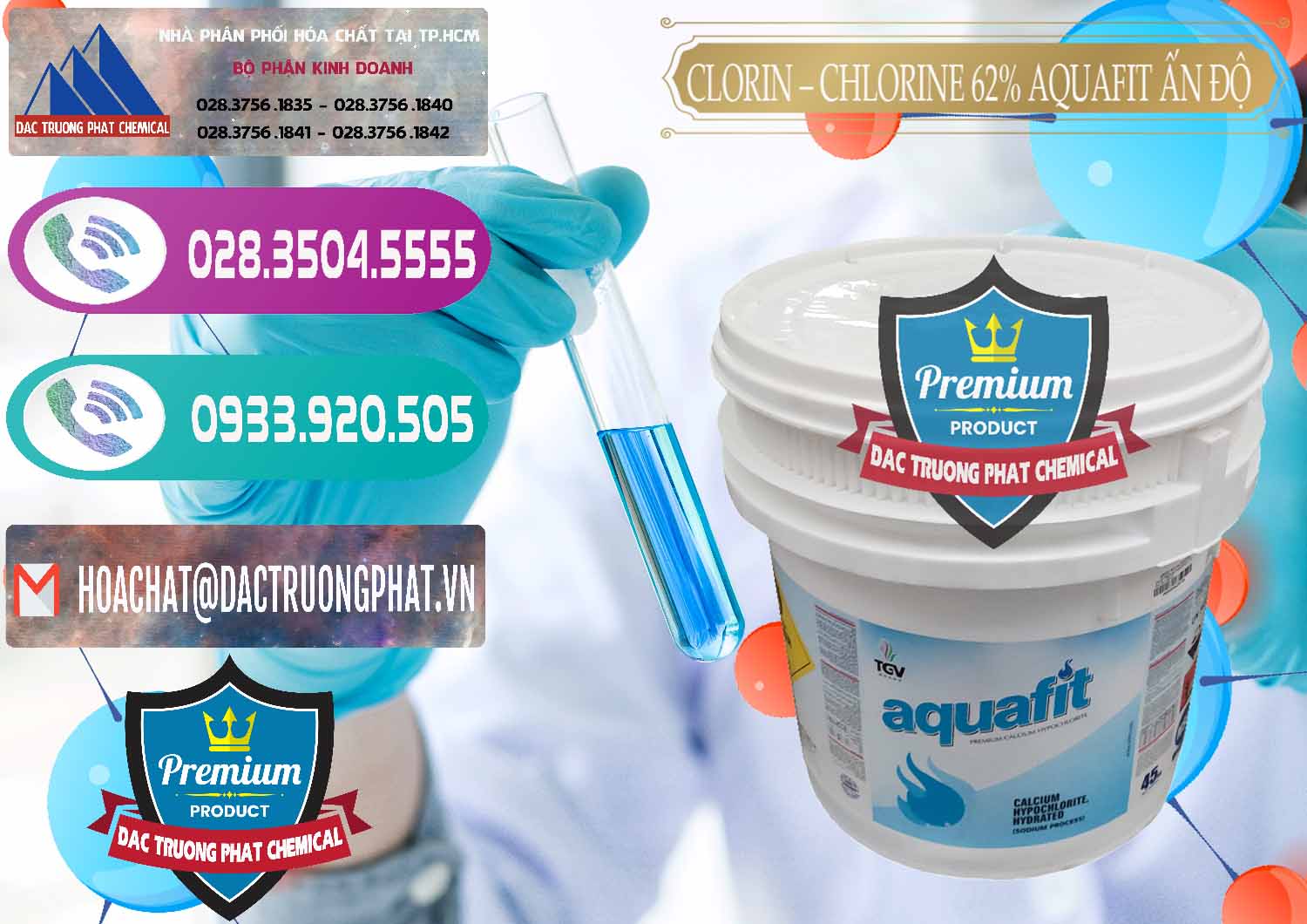 Cung ứng ( bán ) Clorin - Chlorine 62% Aquafit Thùng Lùn Ấn Độ India - 0057 - Công ty chuyên cung cấp & nhập khẩu hóa chất tại TP.HCM - hoachatxulynuoc.com