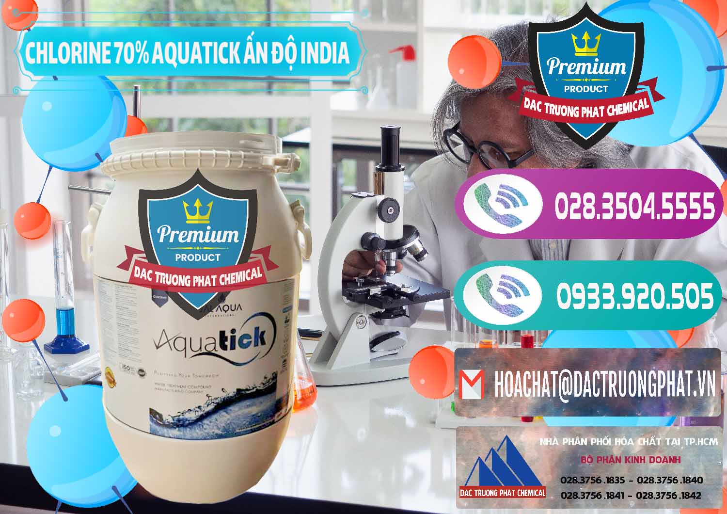 Kinh doanh ( bán ) Chlorine – Clorin 70% Aquatick Jal Aqua Ấn Độ India - 0215 - Cty cung cấp ( phân phối ) hóa chất tại TP.HCM - hoachatxulynuoc.com